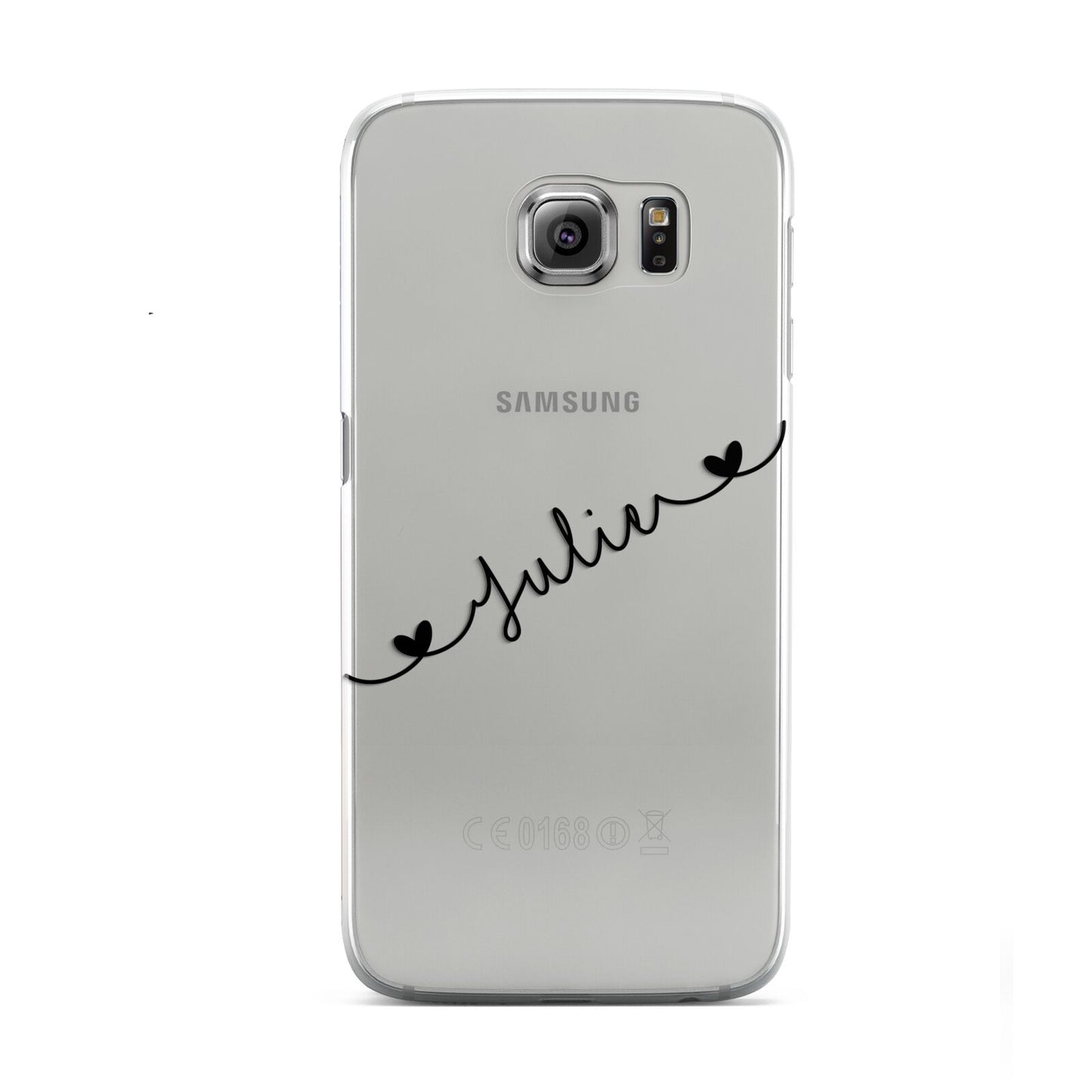 Black Sloped Handwritten Name Samsung Galaxy S6 Case