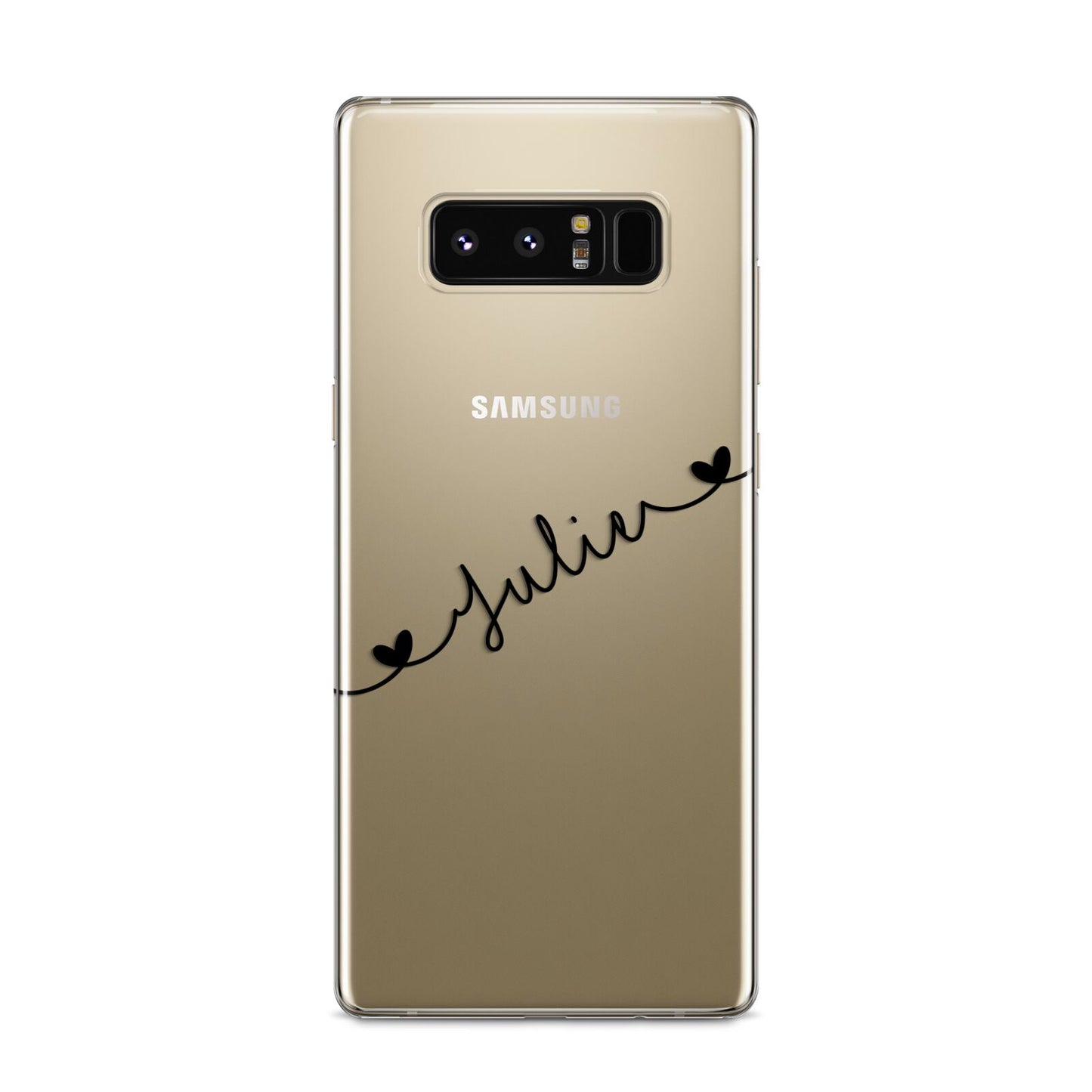 Black Sloped Handwritten Name Samsung Galaxy S8 Case