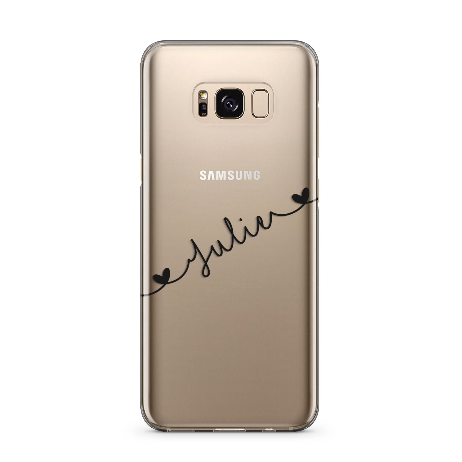 Black Sloped Handwritten Name Samsung Galaxy S8 Plus Case