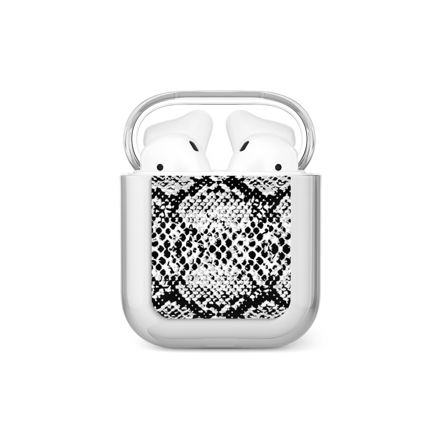 Black Snakeskin AirPods Case