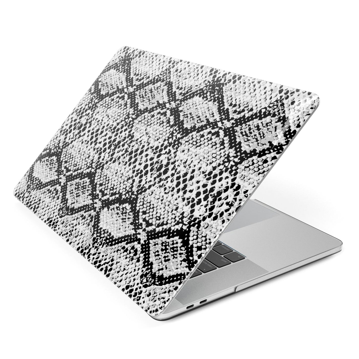 Black Snakeskin Apple MacBook Case Side View