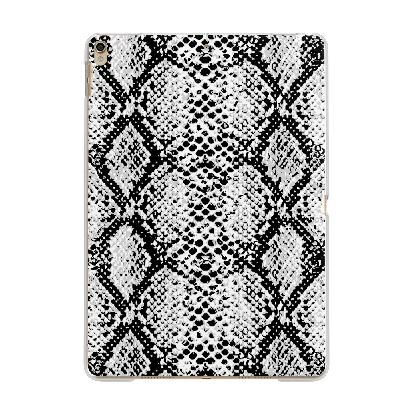 Black Snakeskin Apple iPad Gold Case