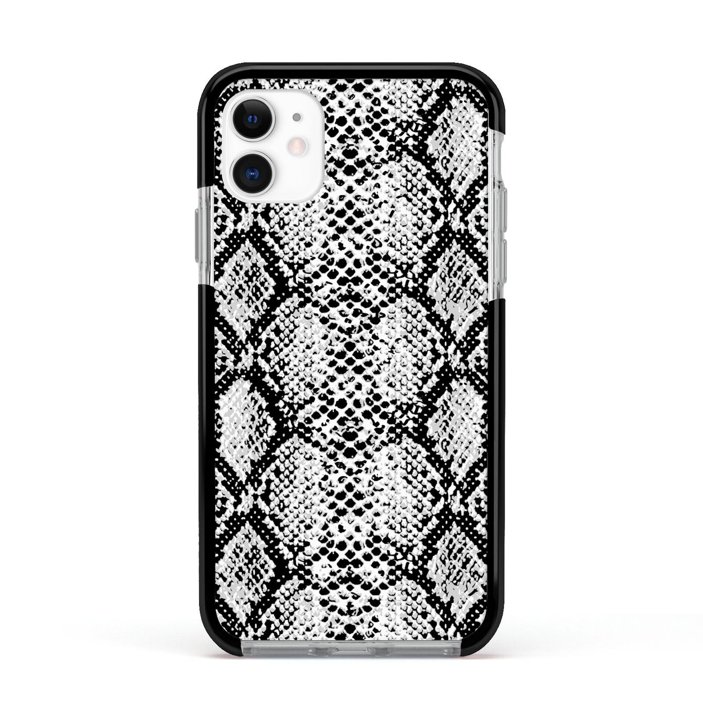 Black Snakeskin Apple iPhone 11 in White with Black Impact Case