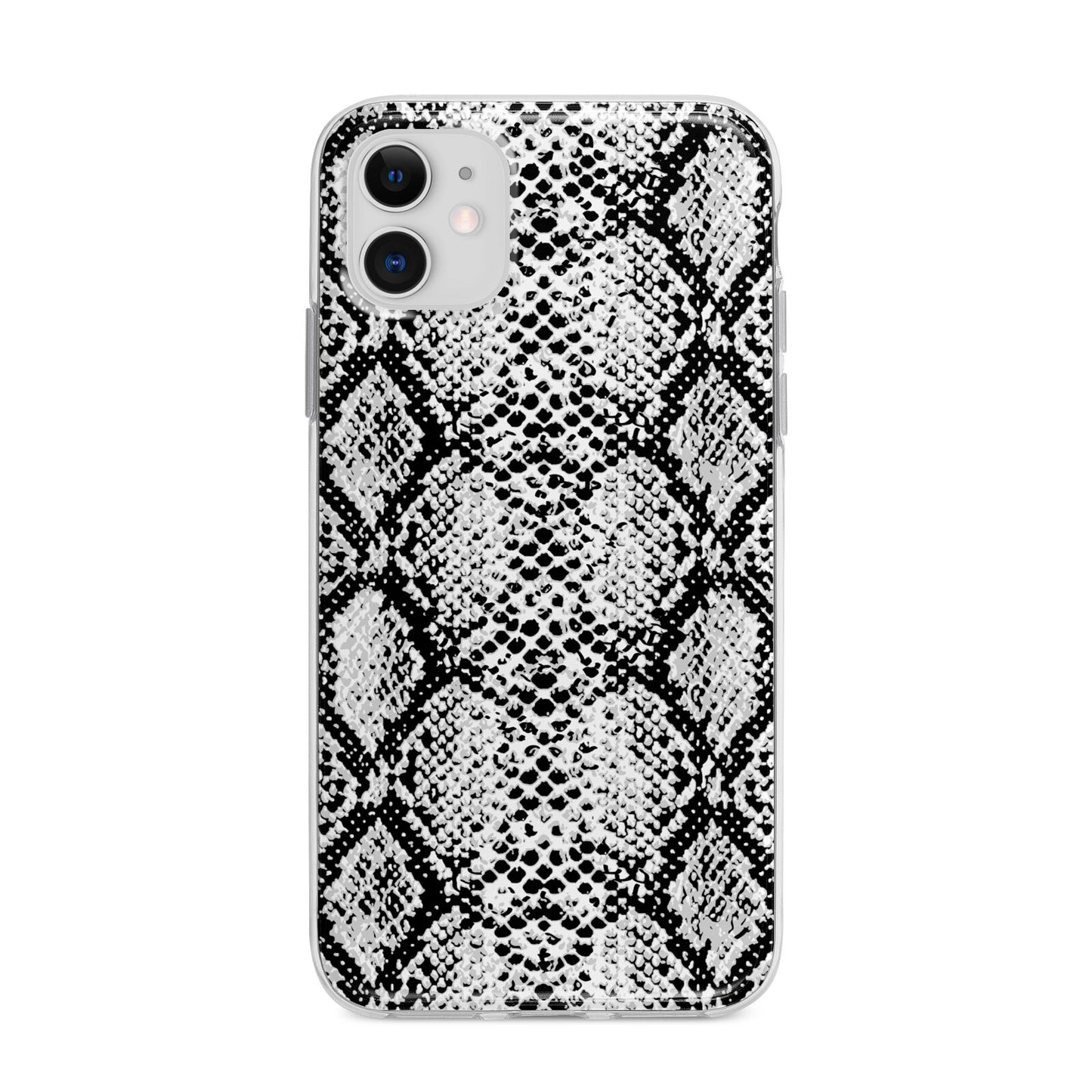 Black Snakeskin Apple iPhone 11 in White with Bumper Case