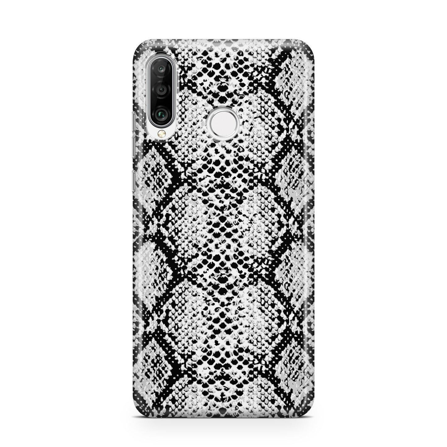 Black Snakeskin Huawei P30 Lite Phone Case