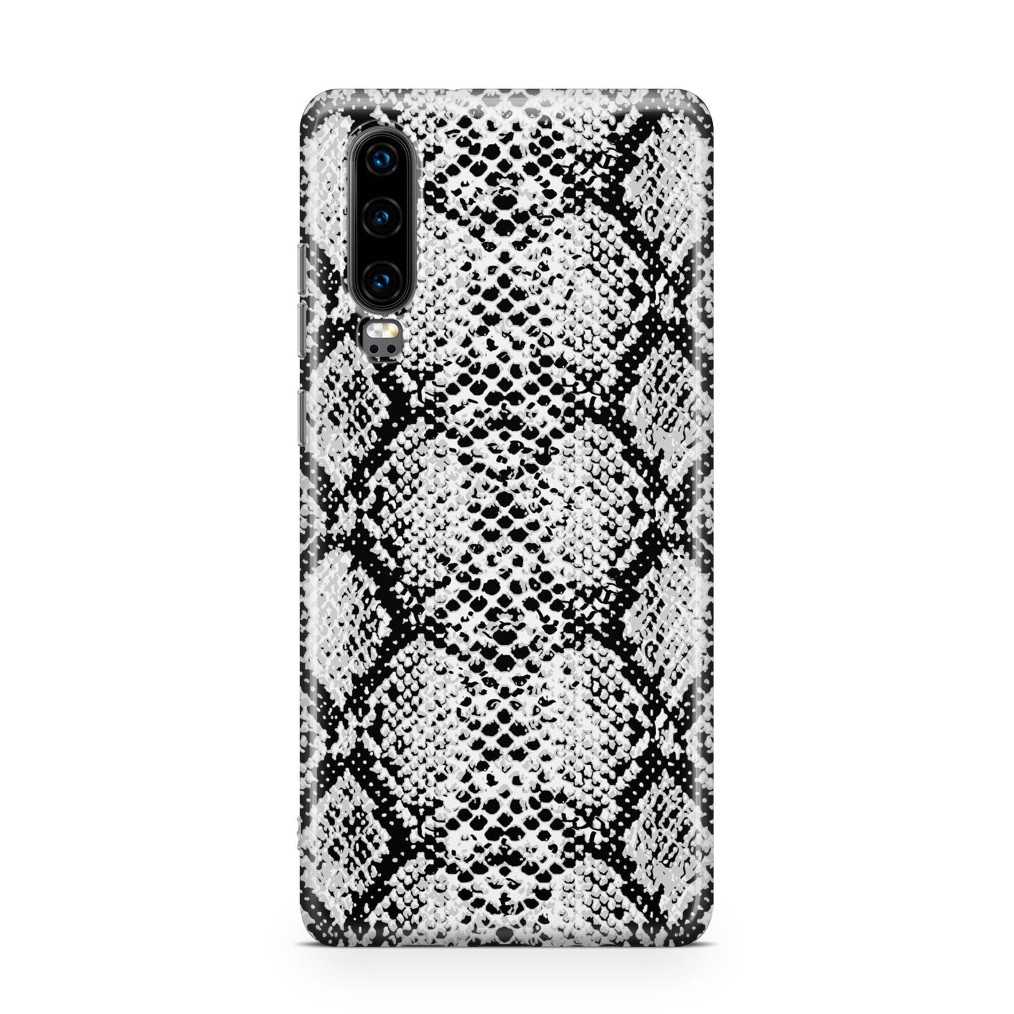 Black Snakeskin Huawei P30 Phone Case