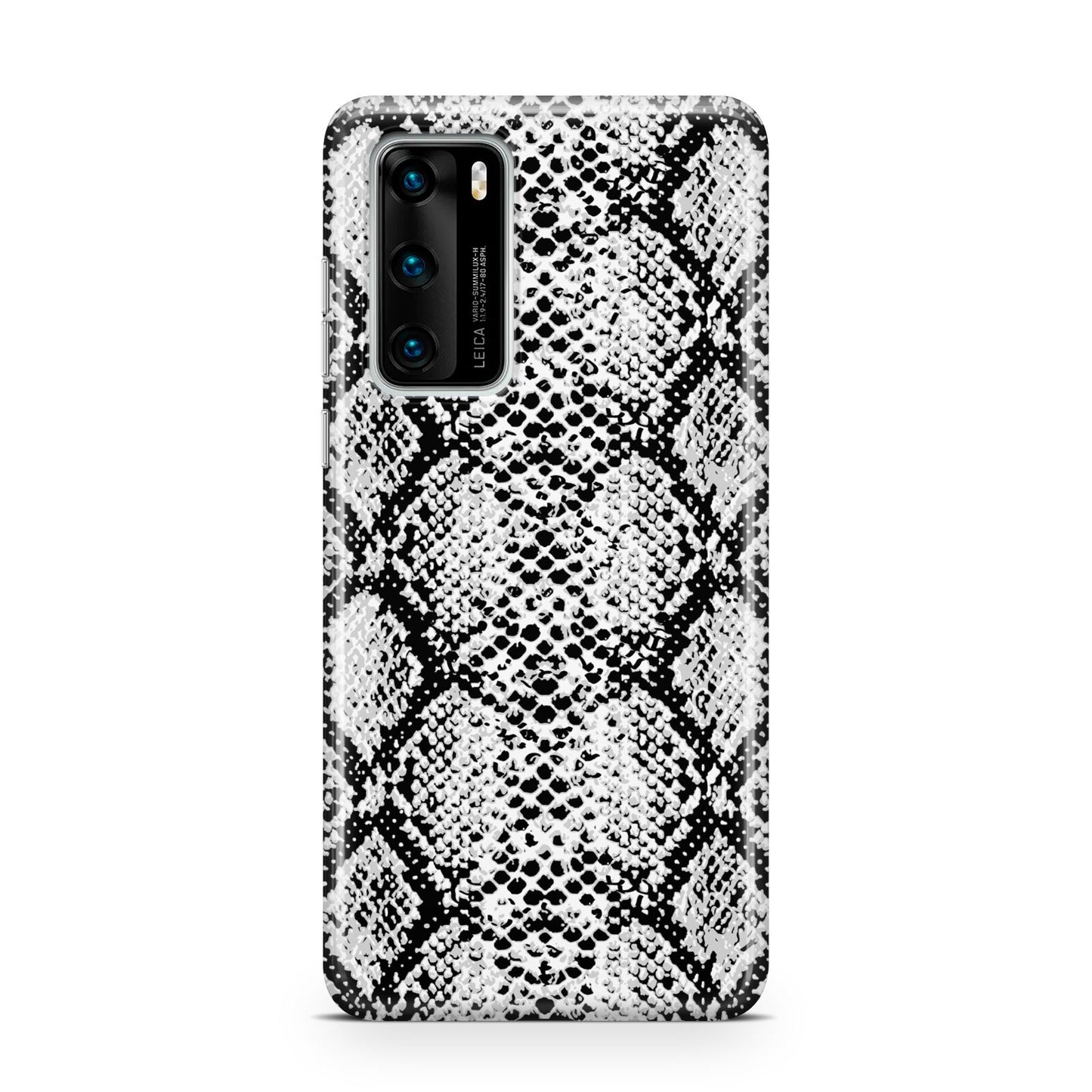 Black Snakeskin Huawei P40 Phone Case