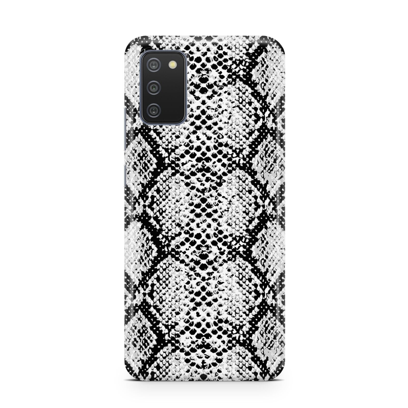 Black Snakeskin Samsung A02s Case