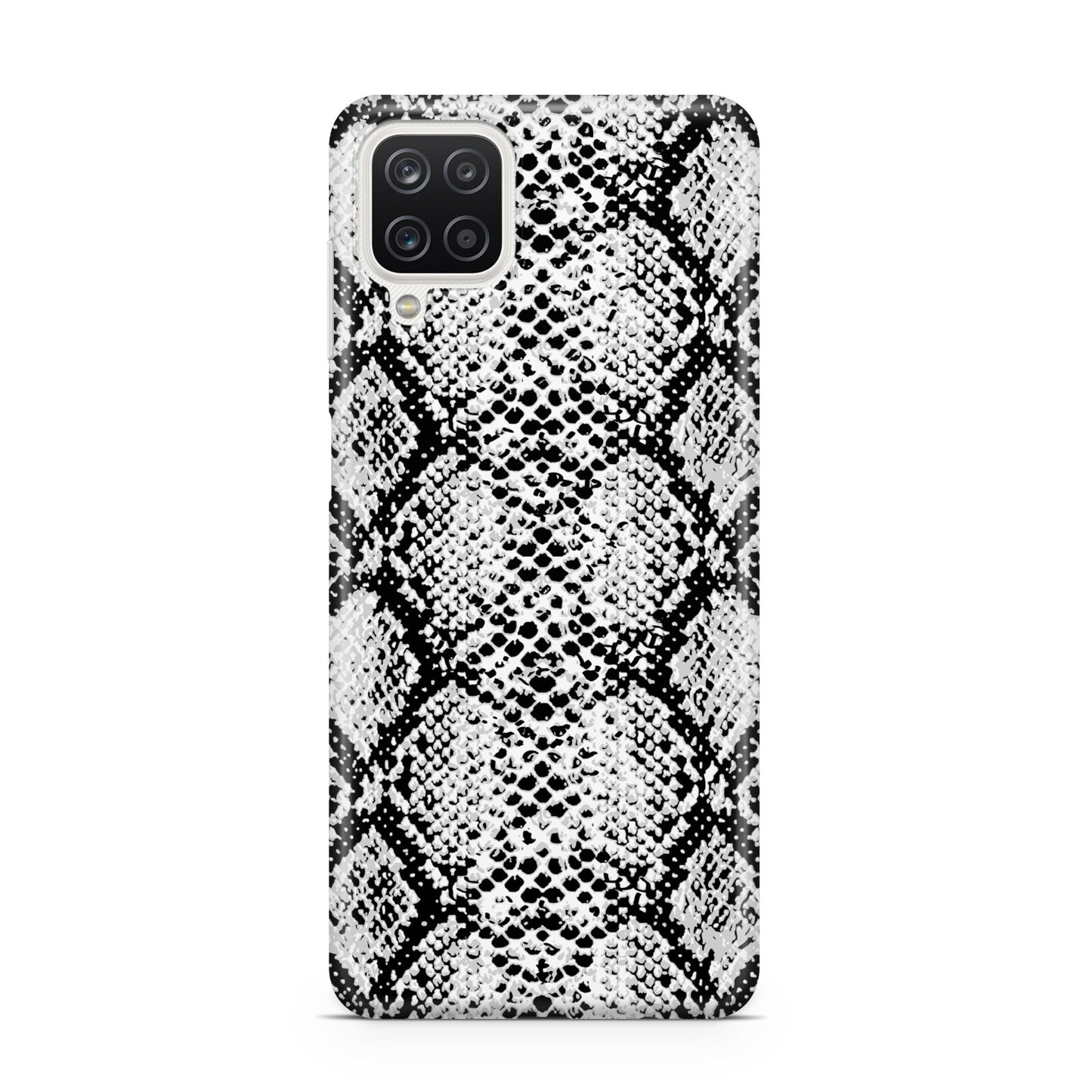 Black Snakeskin Samsung A12 Case