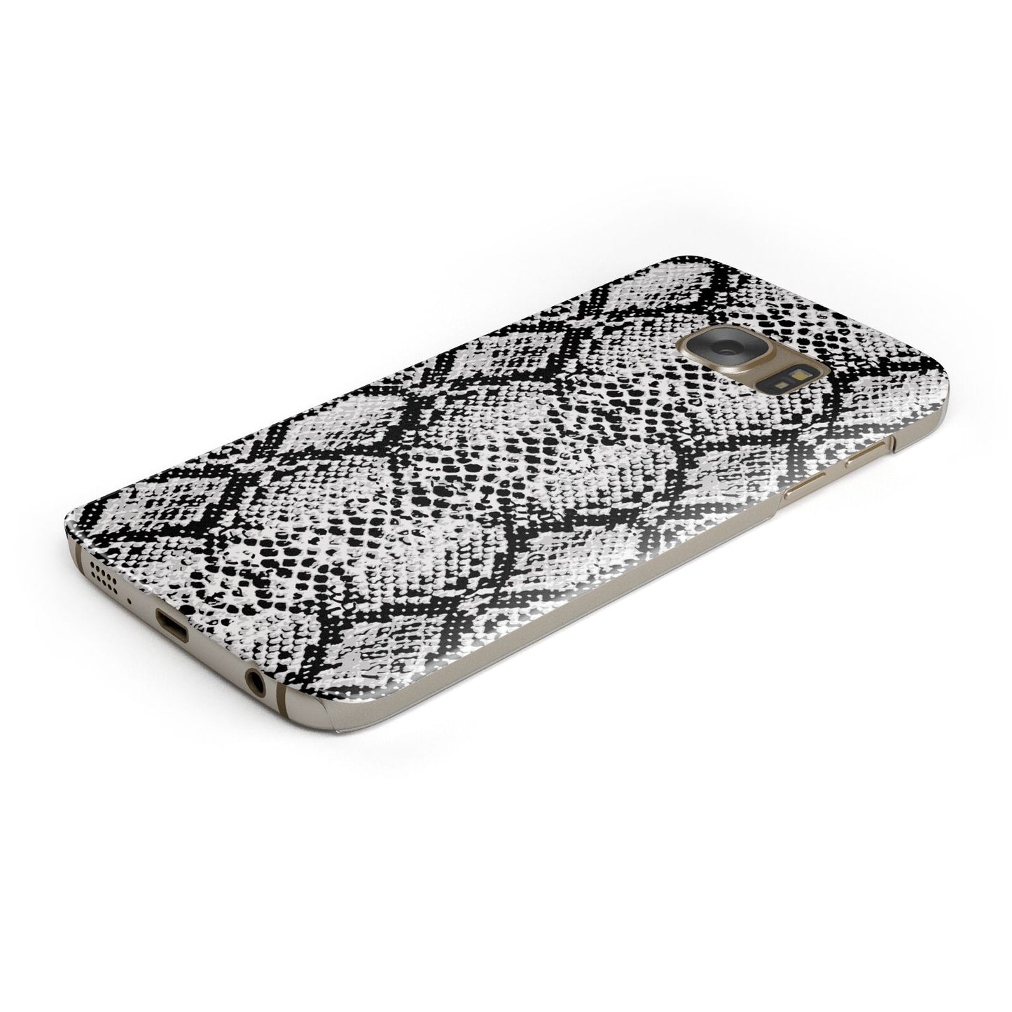 Black Snakeskin Samsung Galaxy Case Bottom Cutout