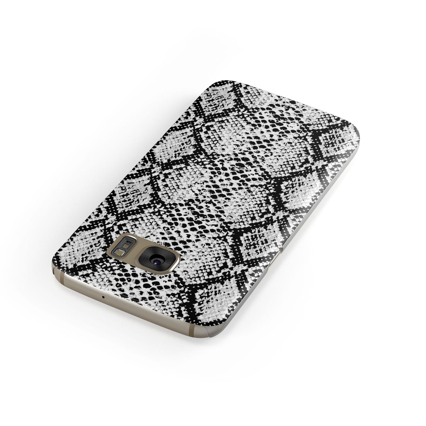 Black Snakeskin Samsung Galaxy Case Front Close Up