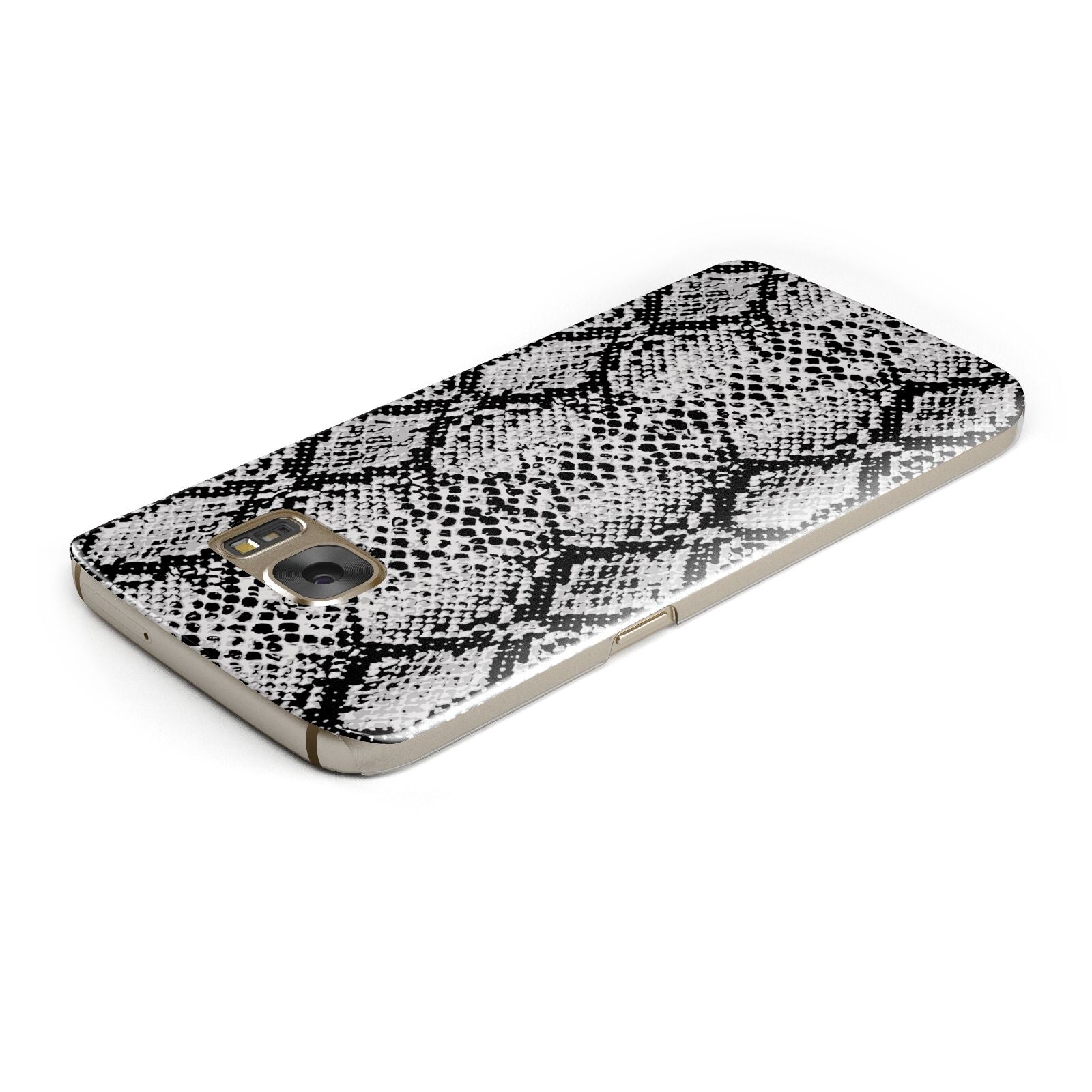 Black Snakeskin Samsung Galaxy Case Top Cutout