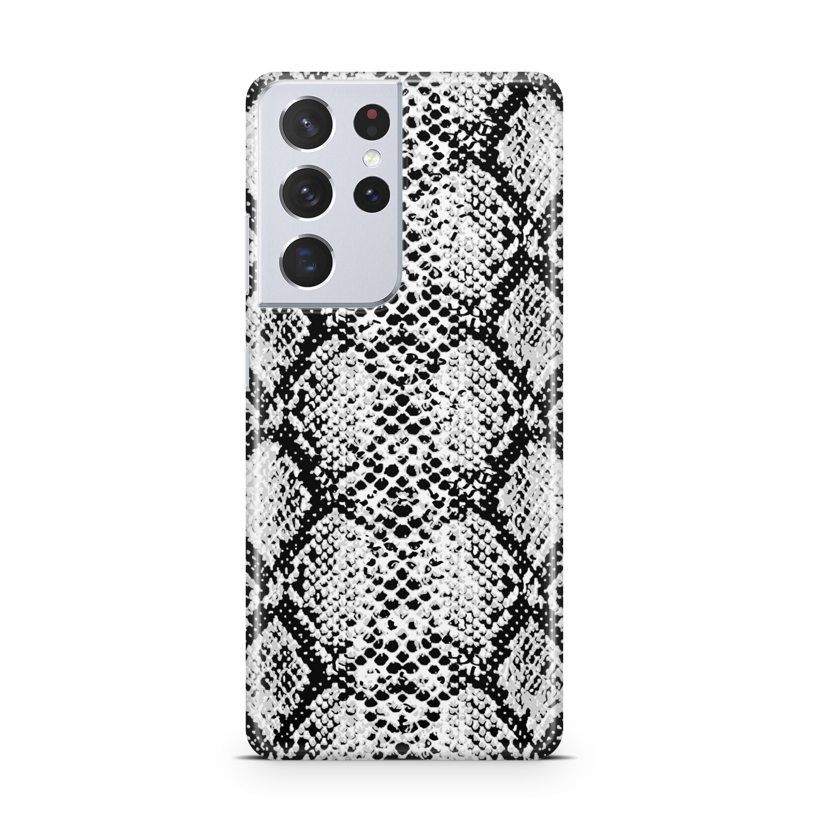 Black Snakeskin Samsung S21 Ultra Case