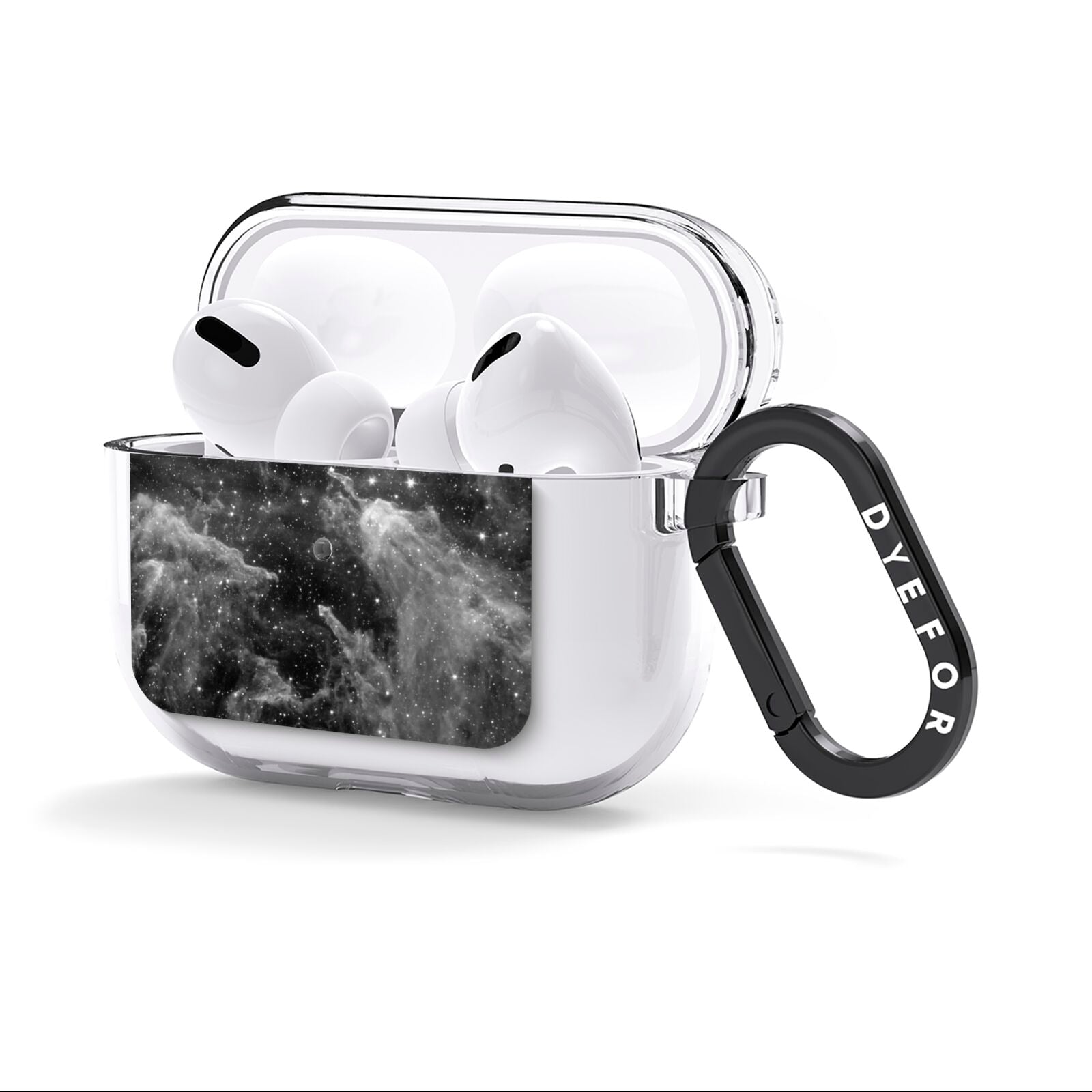 Black Space AirPods Clear Case 3rd Gen Side Image