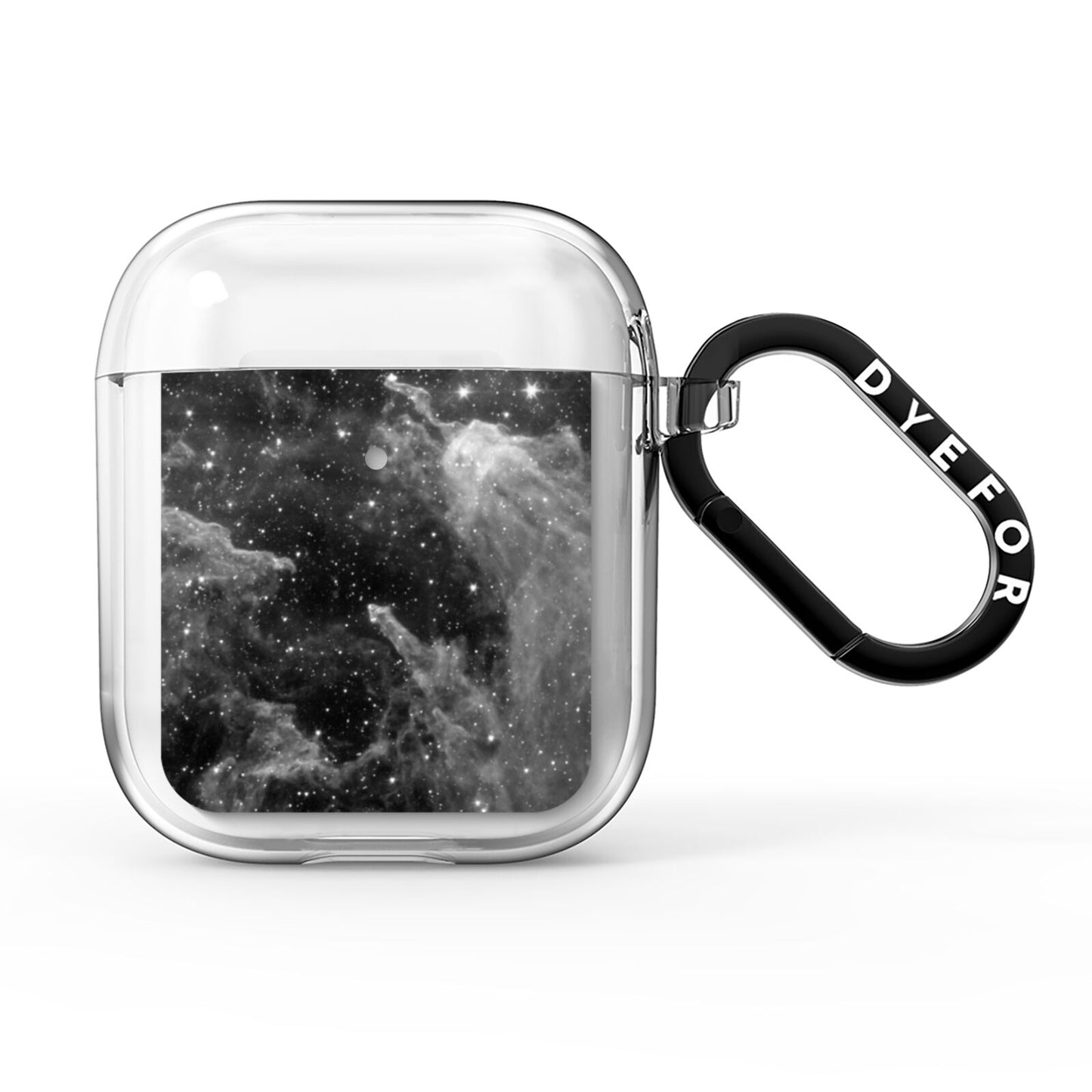 Black Space AirPods Clear Case