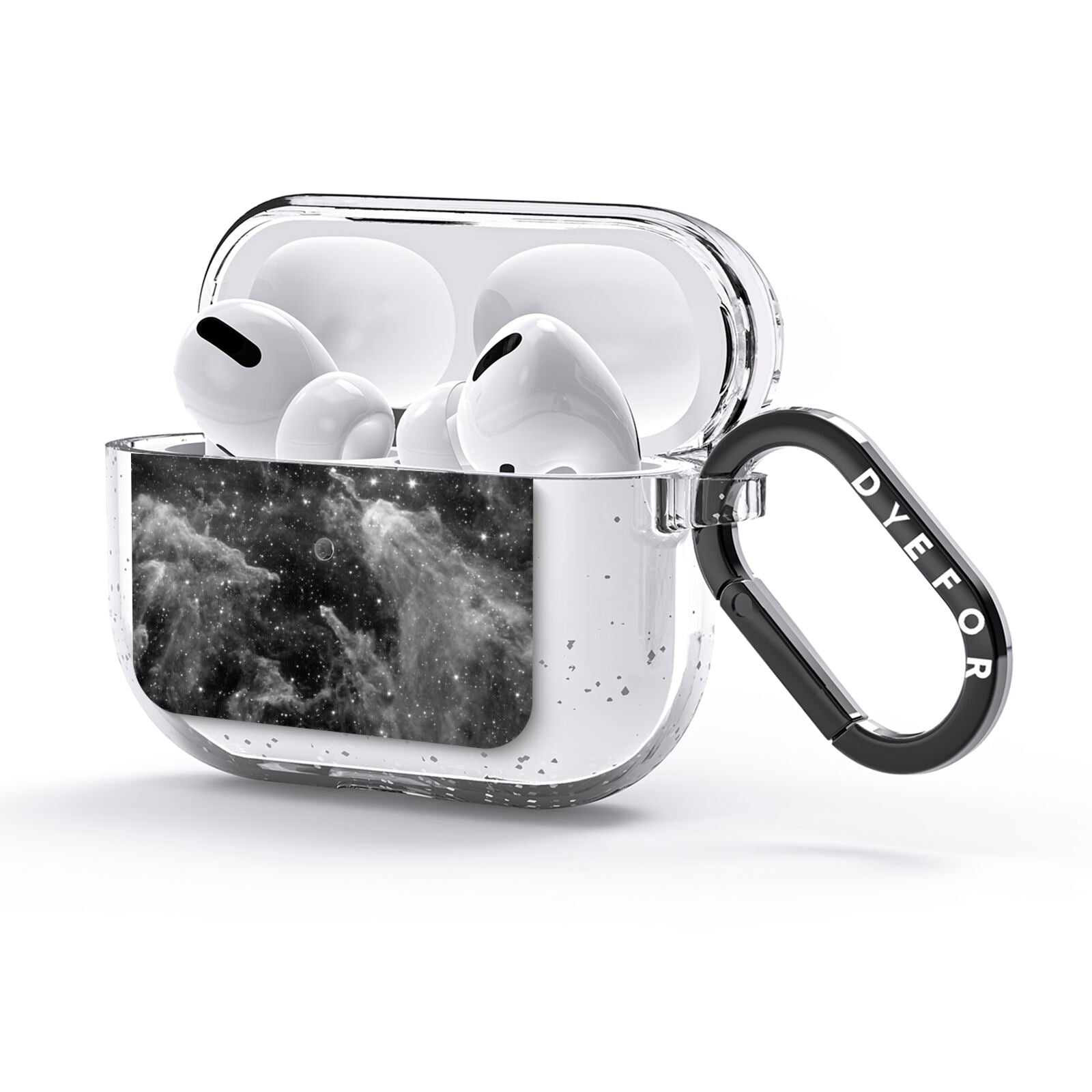 Black Space AirPods Glitter Case 3rd Gen Side Image