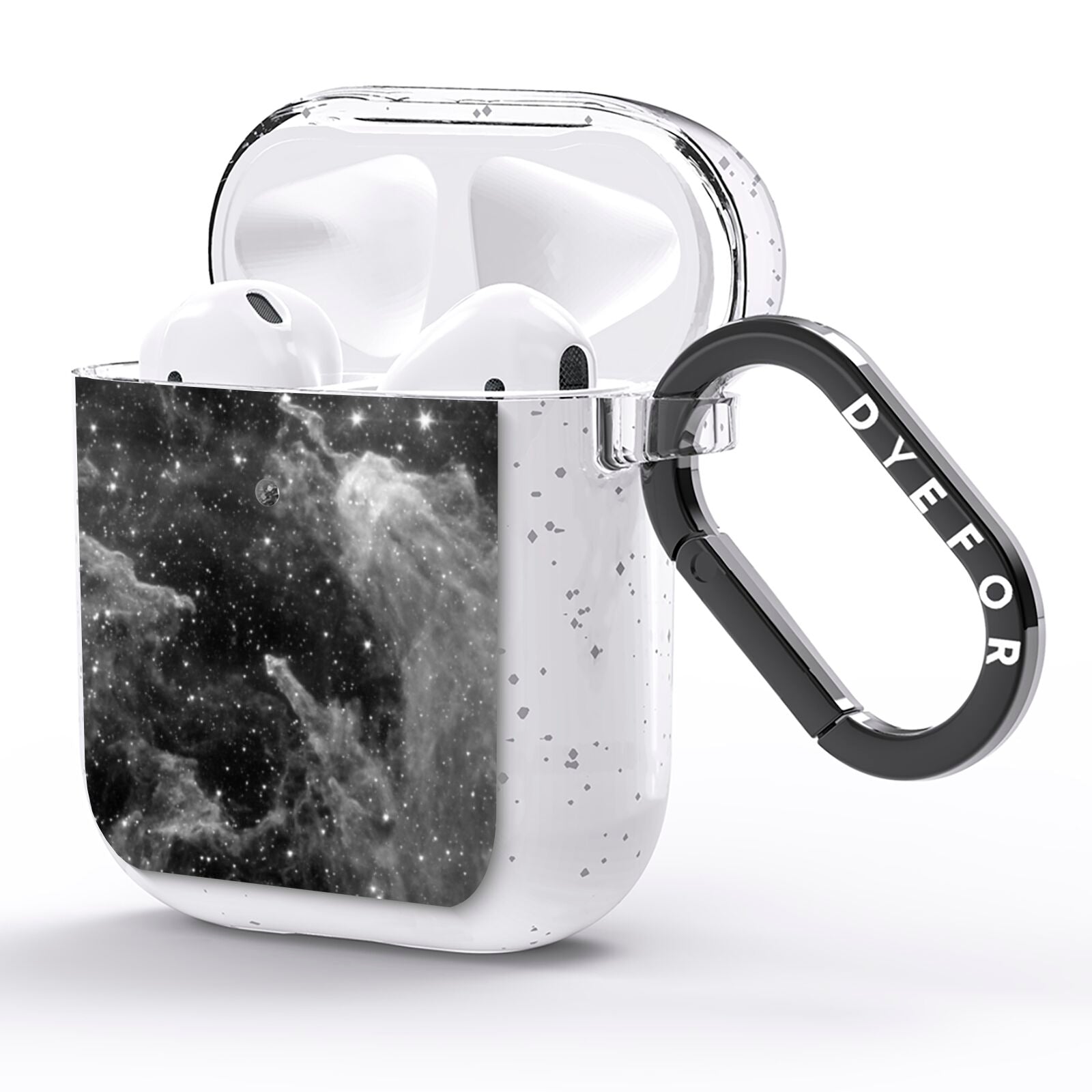 Black Space AirPods Glitter Case Side Image