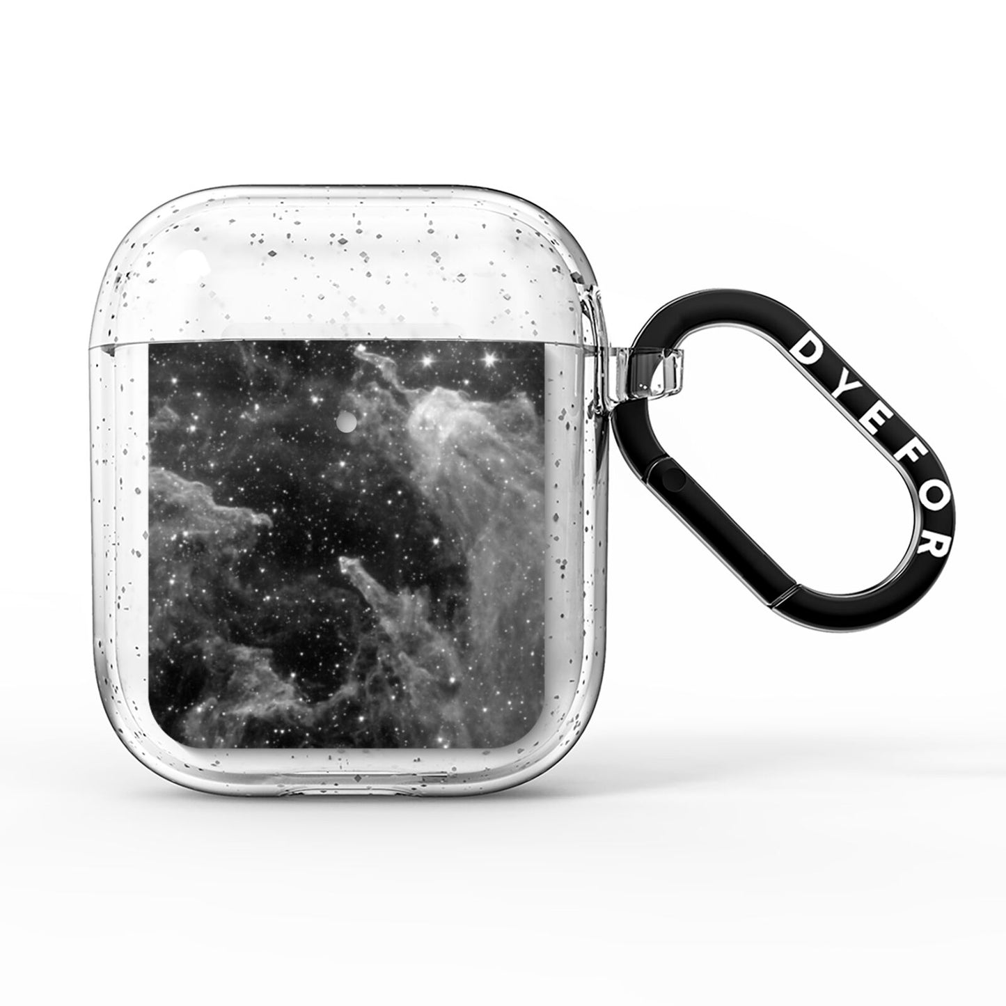 Black Space AirPods Glitter Case