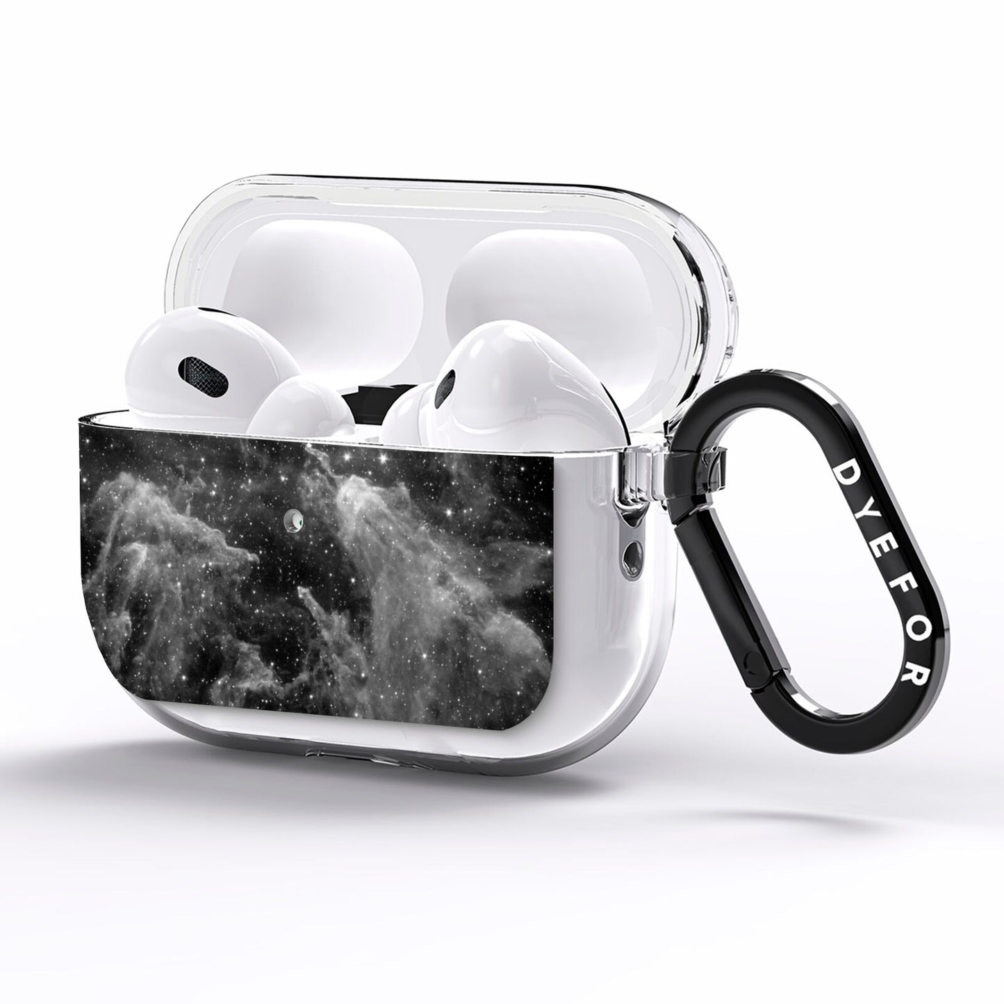 Black Space AirPods Pro Clear Case Side Image