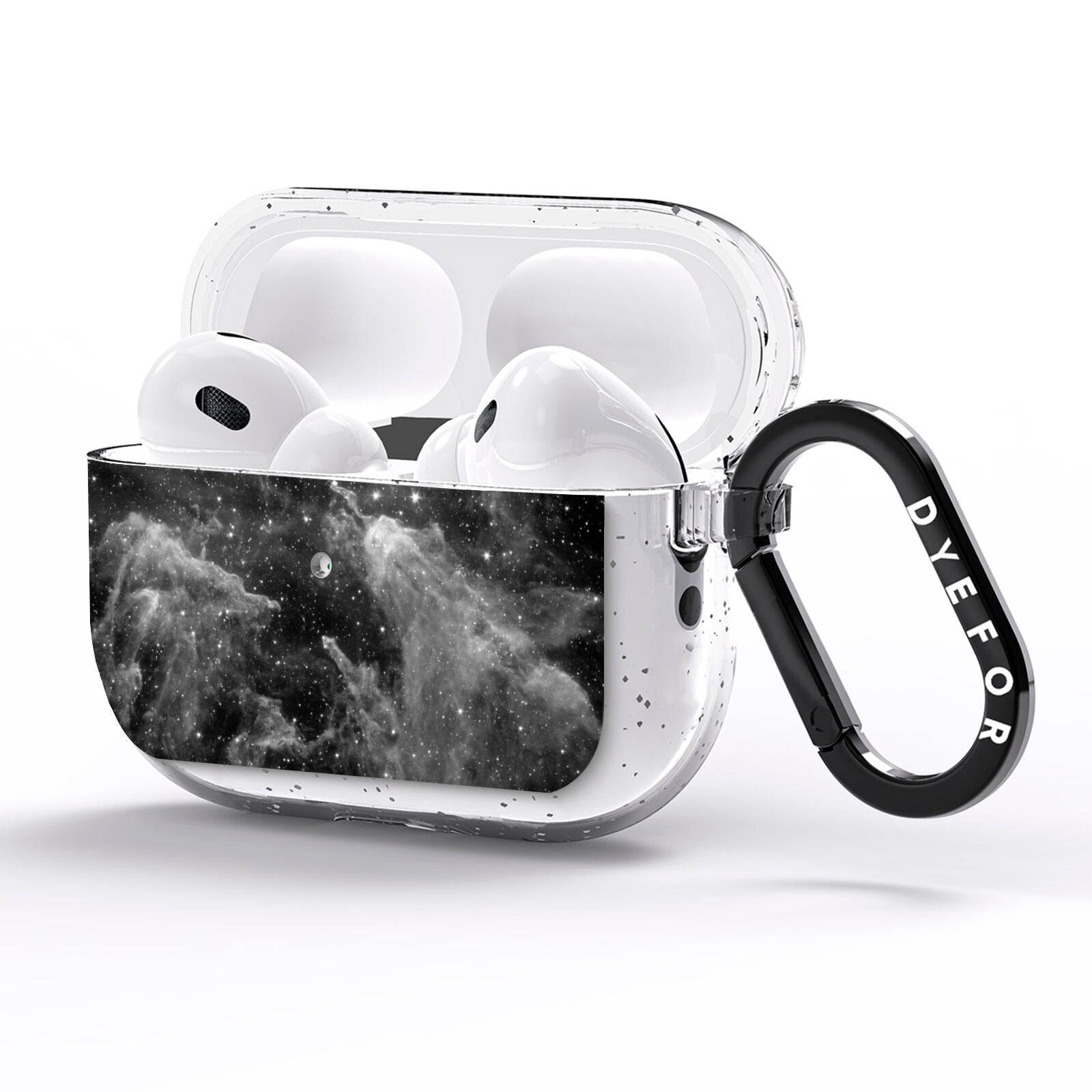 Black Space AirPods Pro Glitter Case Side Image