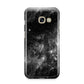 Black Space Samsung Galaxy A3 2017 Case on gold phone