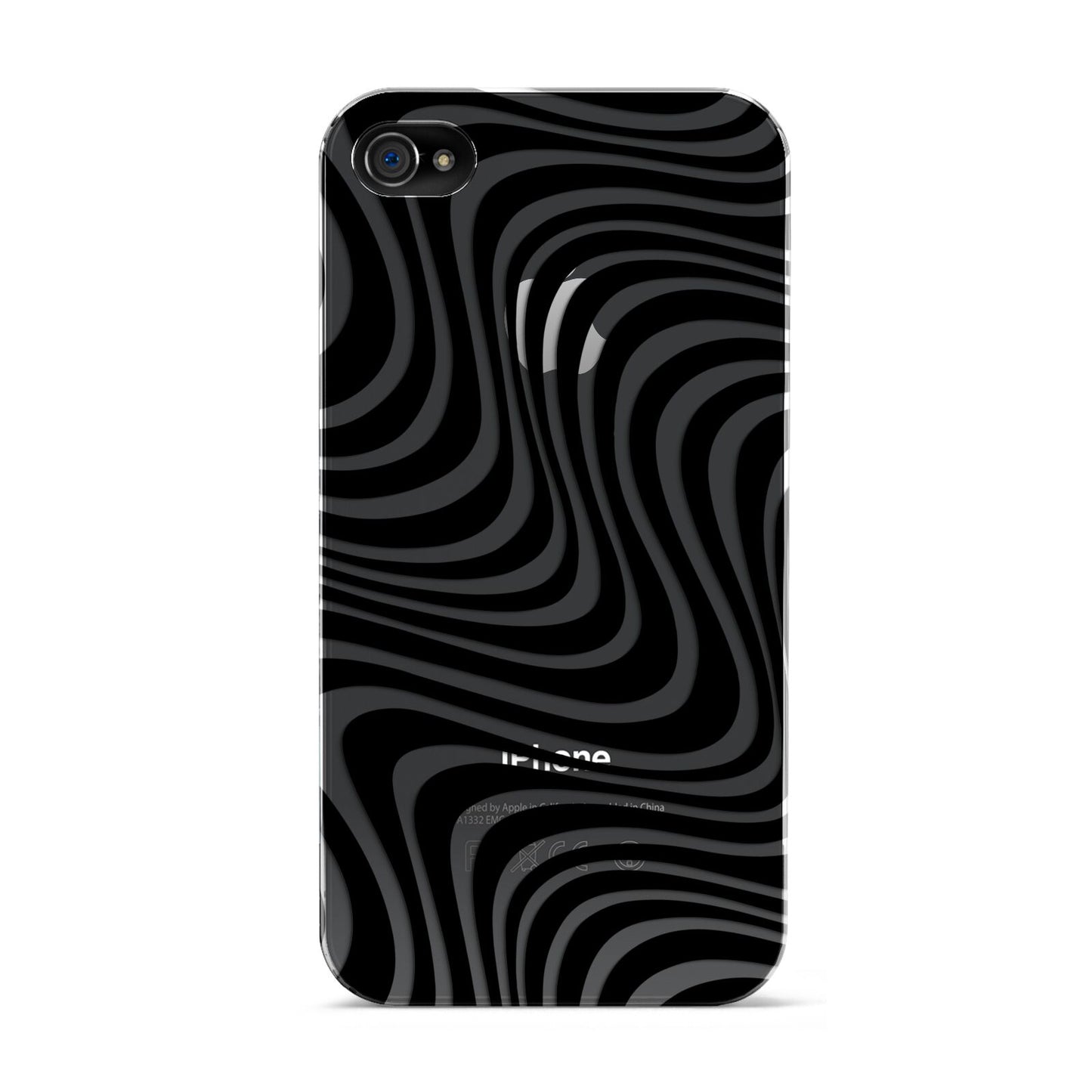 Black Wave Apple iPhone 4s Case