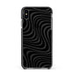 Black Wave Apple iPhone Xs Max Impact Case Black Edge on Black Phone