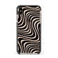 Black Wave Apple iPhone Xs Max Impact Case Black Edge on Gold Phone