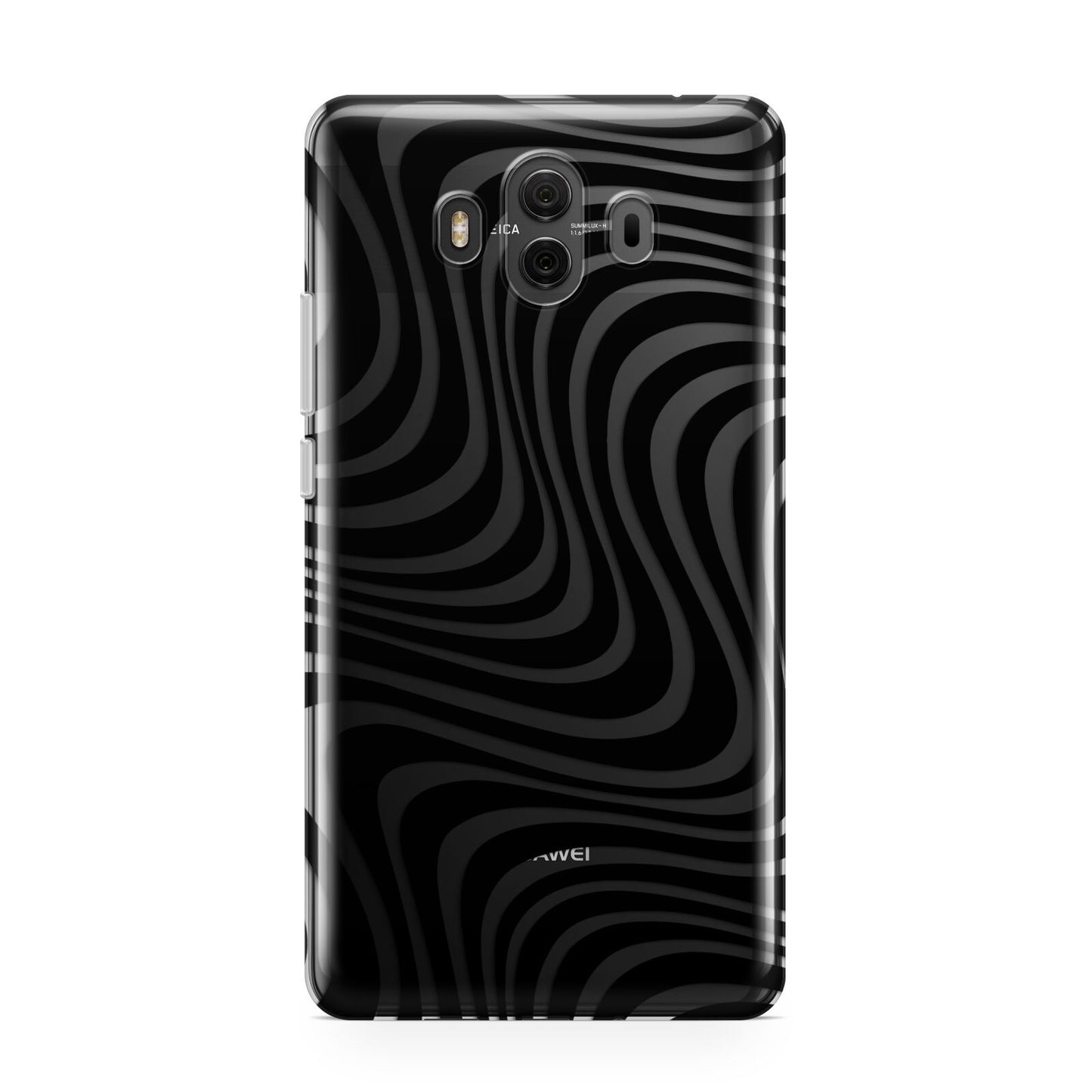 Black Wave Huawei Mate 10 Protective Phone Case