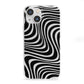 Black Wave iPhone 13 Mini Clear Bumper Case