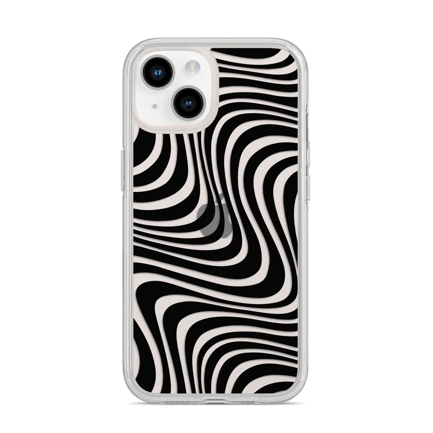 Black Wave iPhone 14 Clear Tough Case Starlight