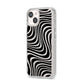 Black Wave iPhone 14 Glitter Tough Case Starlight Angled Image