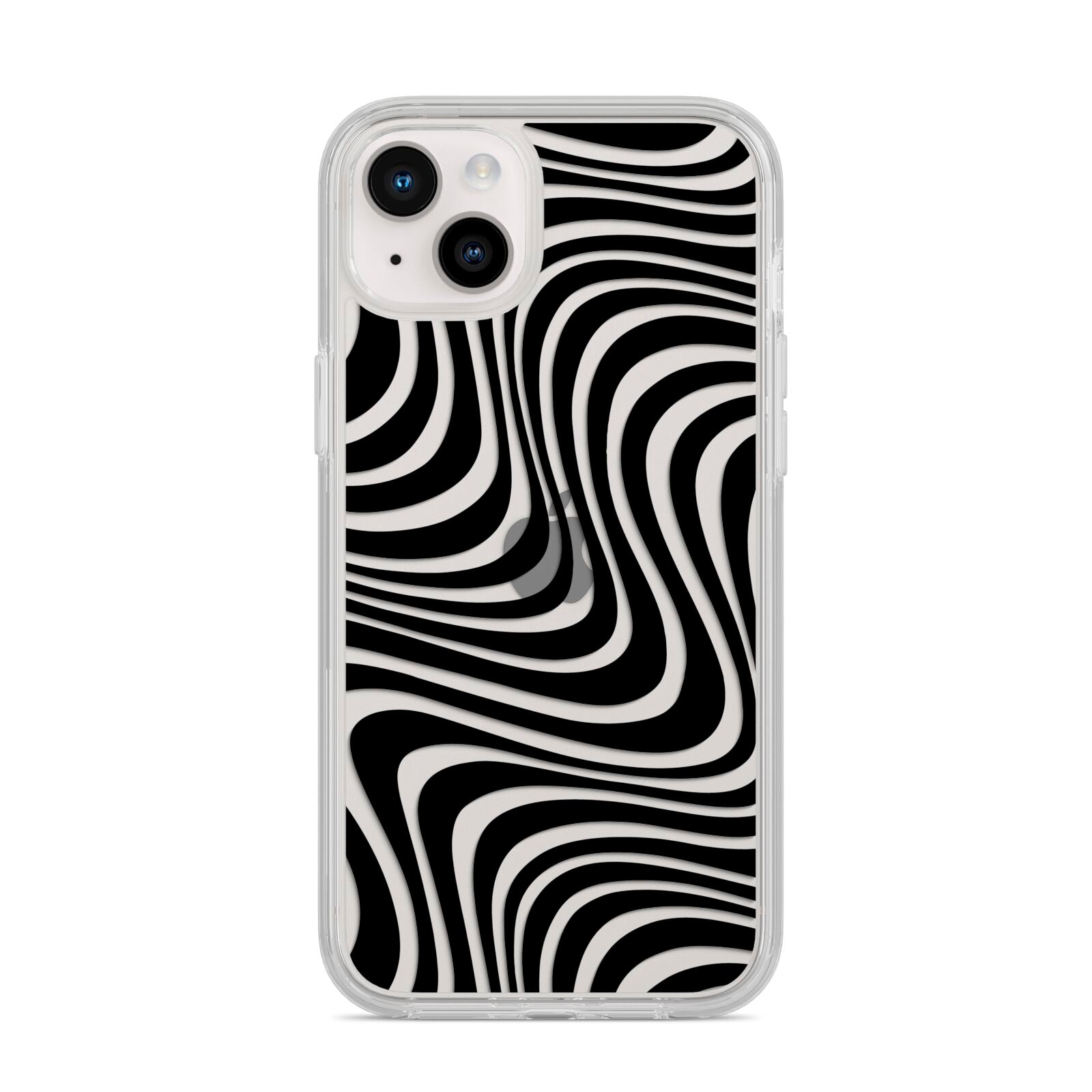 Black Wave iPhone 14 Plus Clear Tough Case Starlight