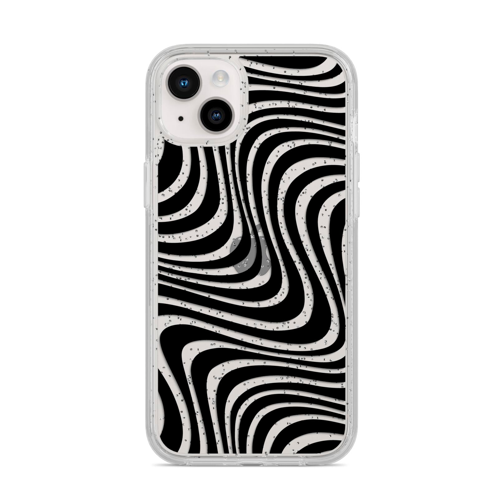 Black Wave iPhone 14 Plus Glitter Tough Case Starlight