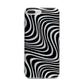 Black Wave iPhone 7 Plus Bumper Case on Silver iPhone