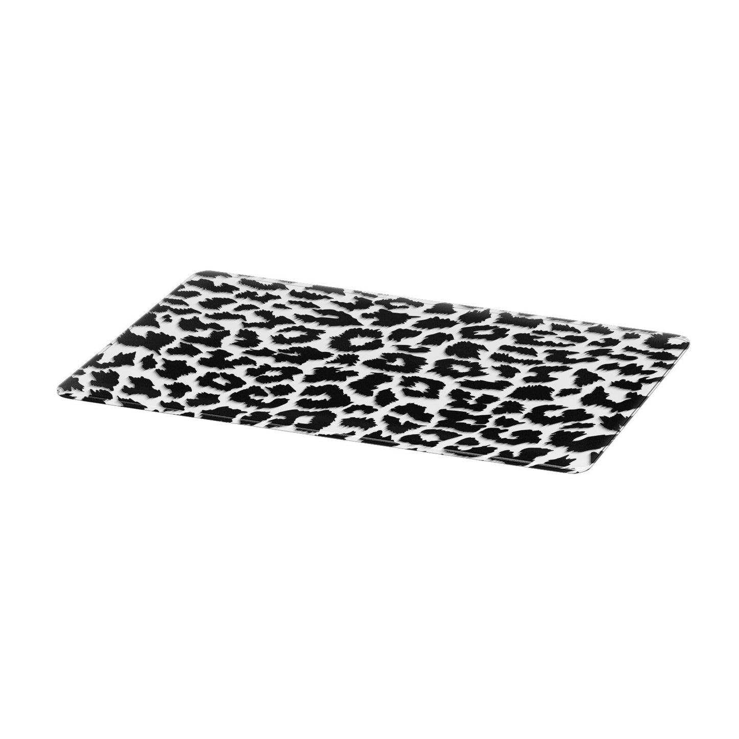 Black White Leopard Print Apple MacBook Case Only