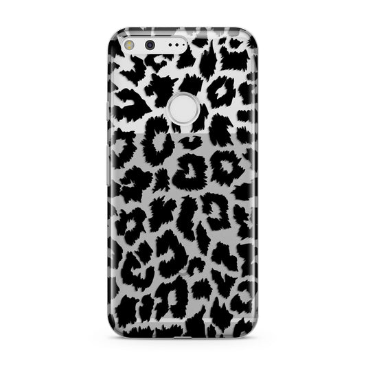 Black White Leopard Print Google Pixel Case