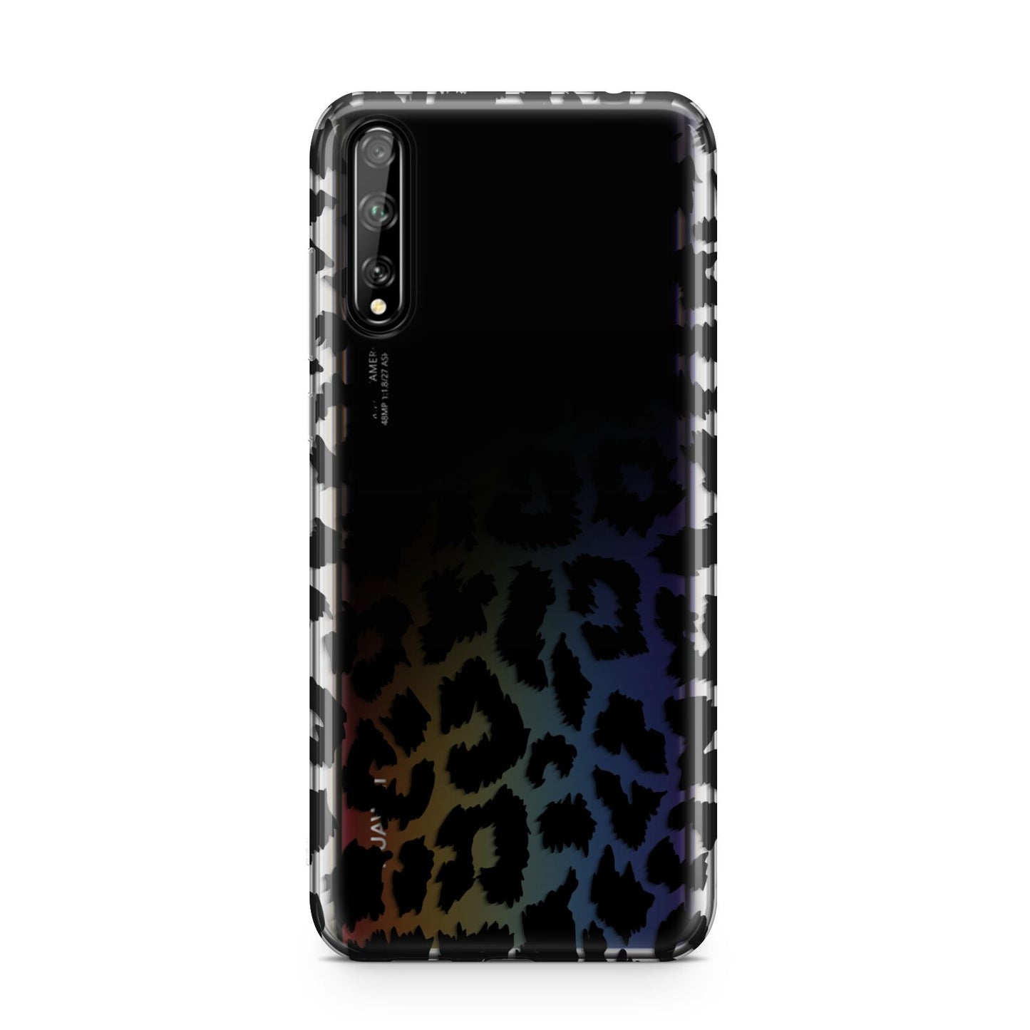 Black White Leopard Print Huawei Enjoy 10s Phone Case