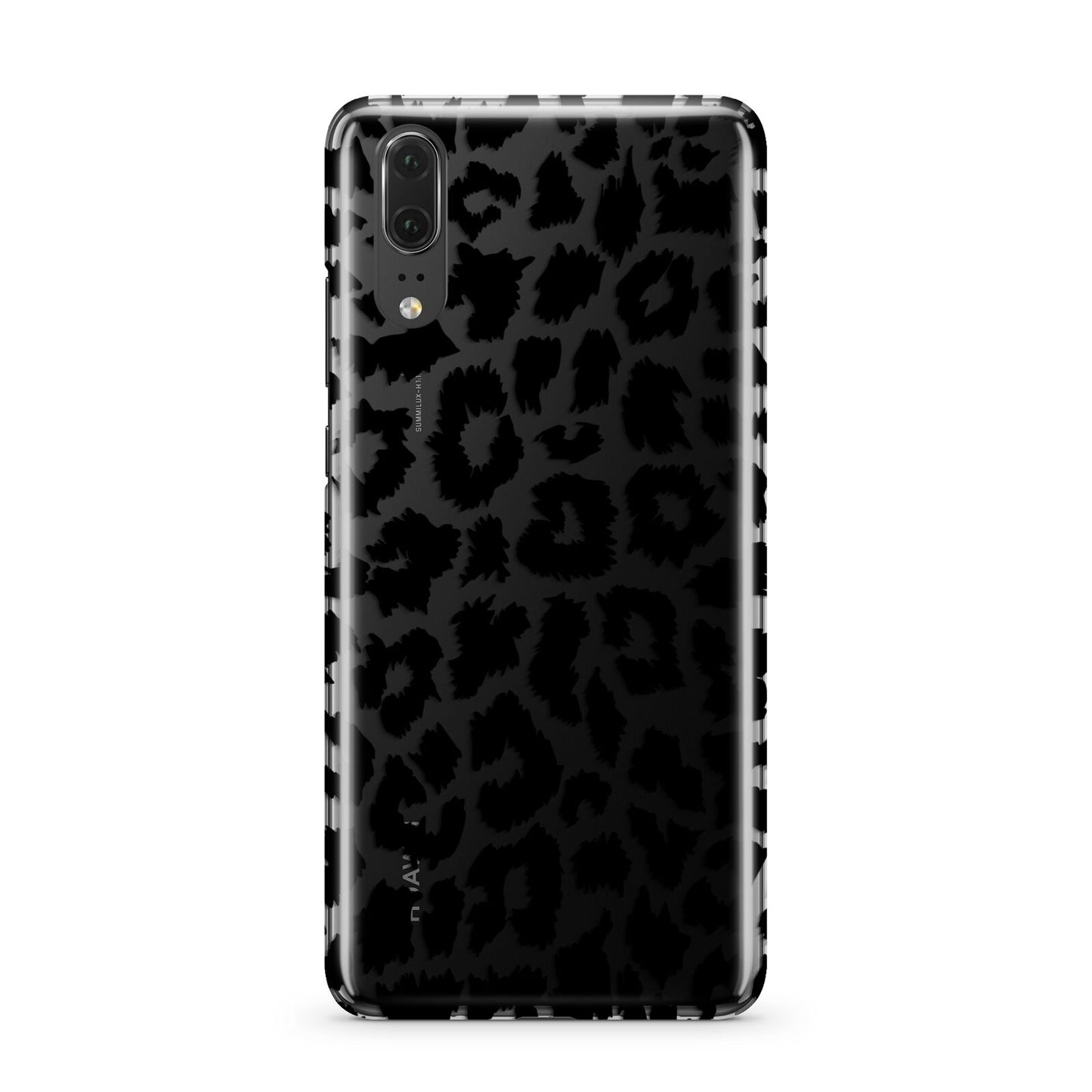 Black White Leopard Print Huawei P20 Phone Case