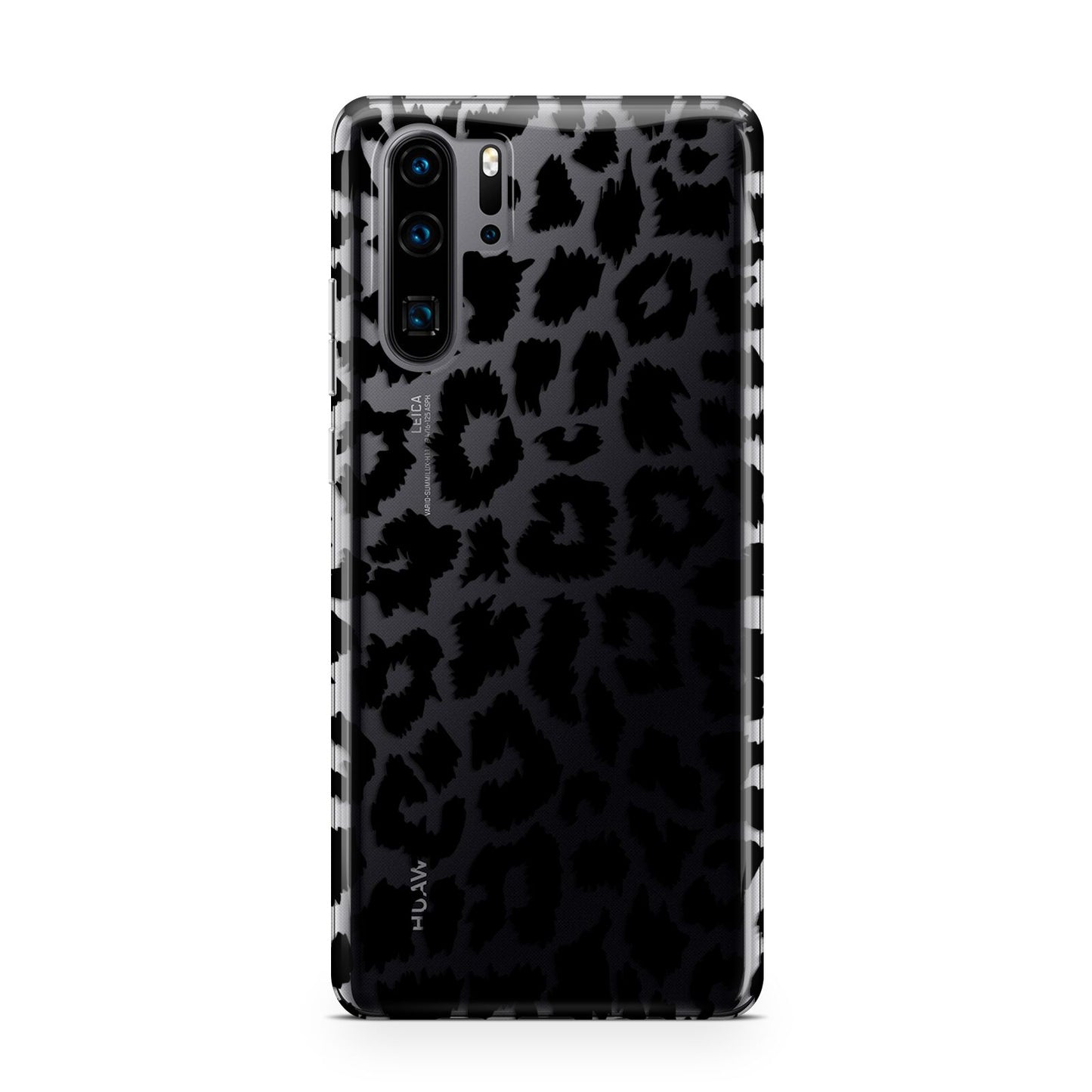 Black White Leopard Print Huawei P30 Pro Phone Case