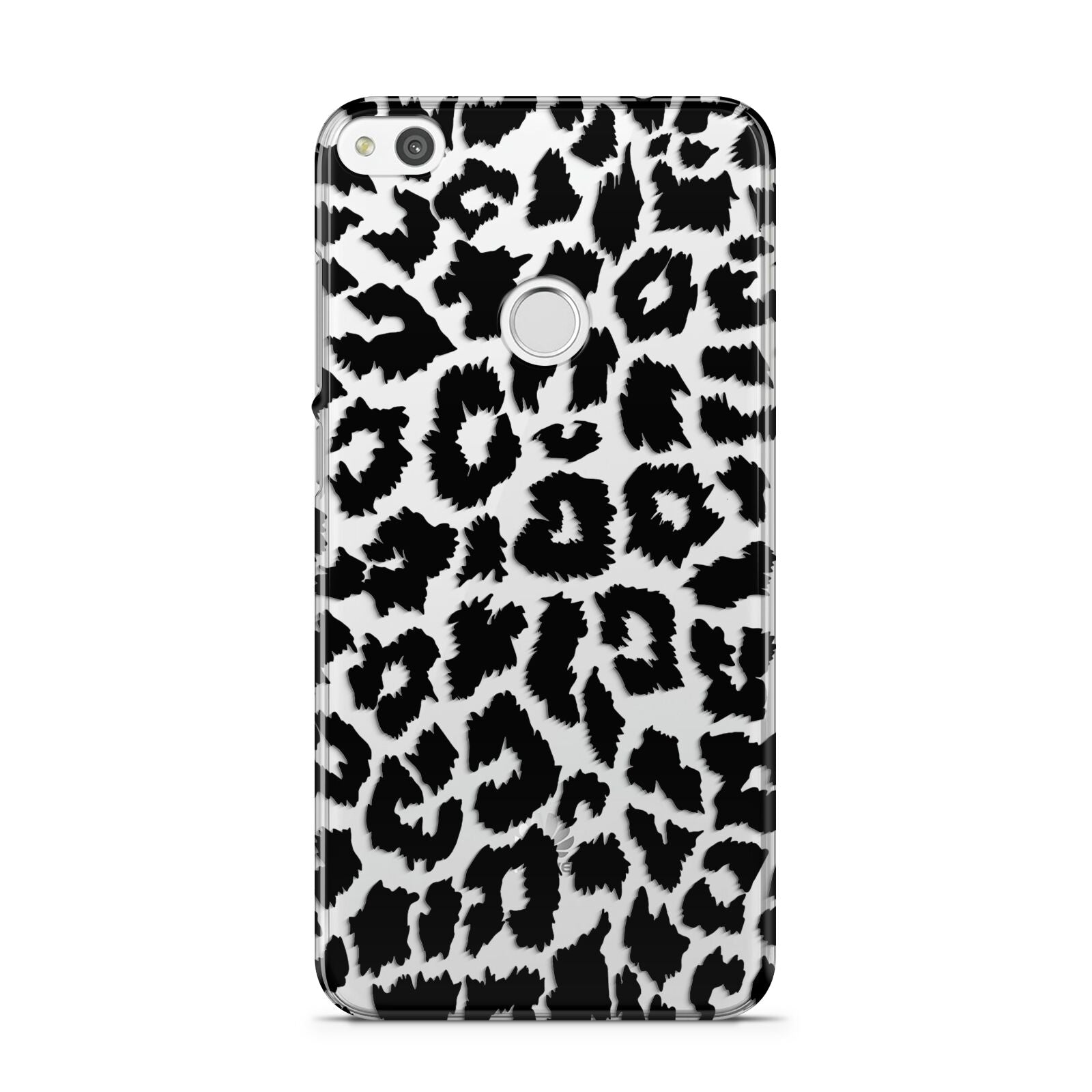 Black White Leopard Print Huawei P8 Lite Case