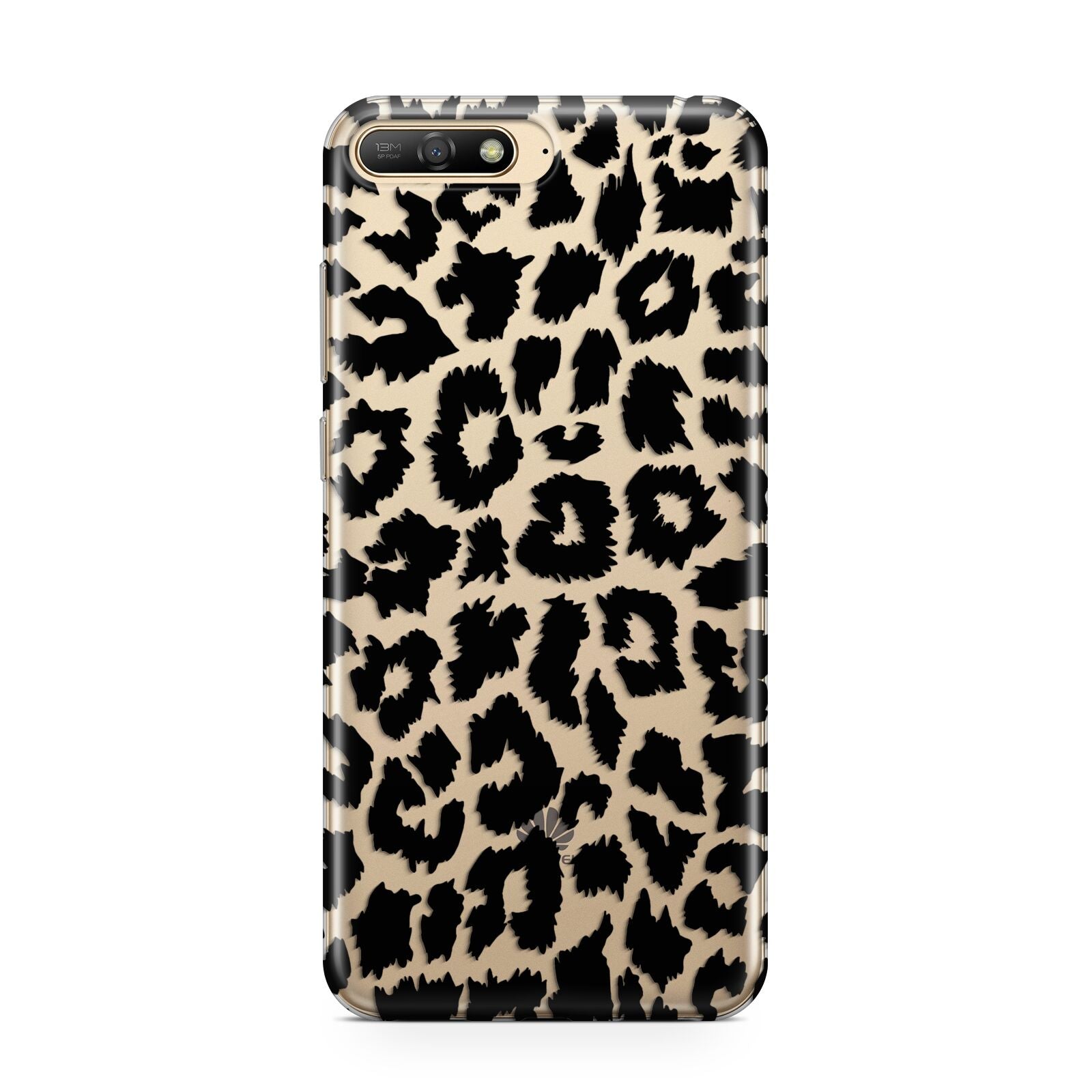 Black White Leopard Print Huawei Y6 2018