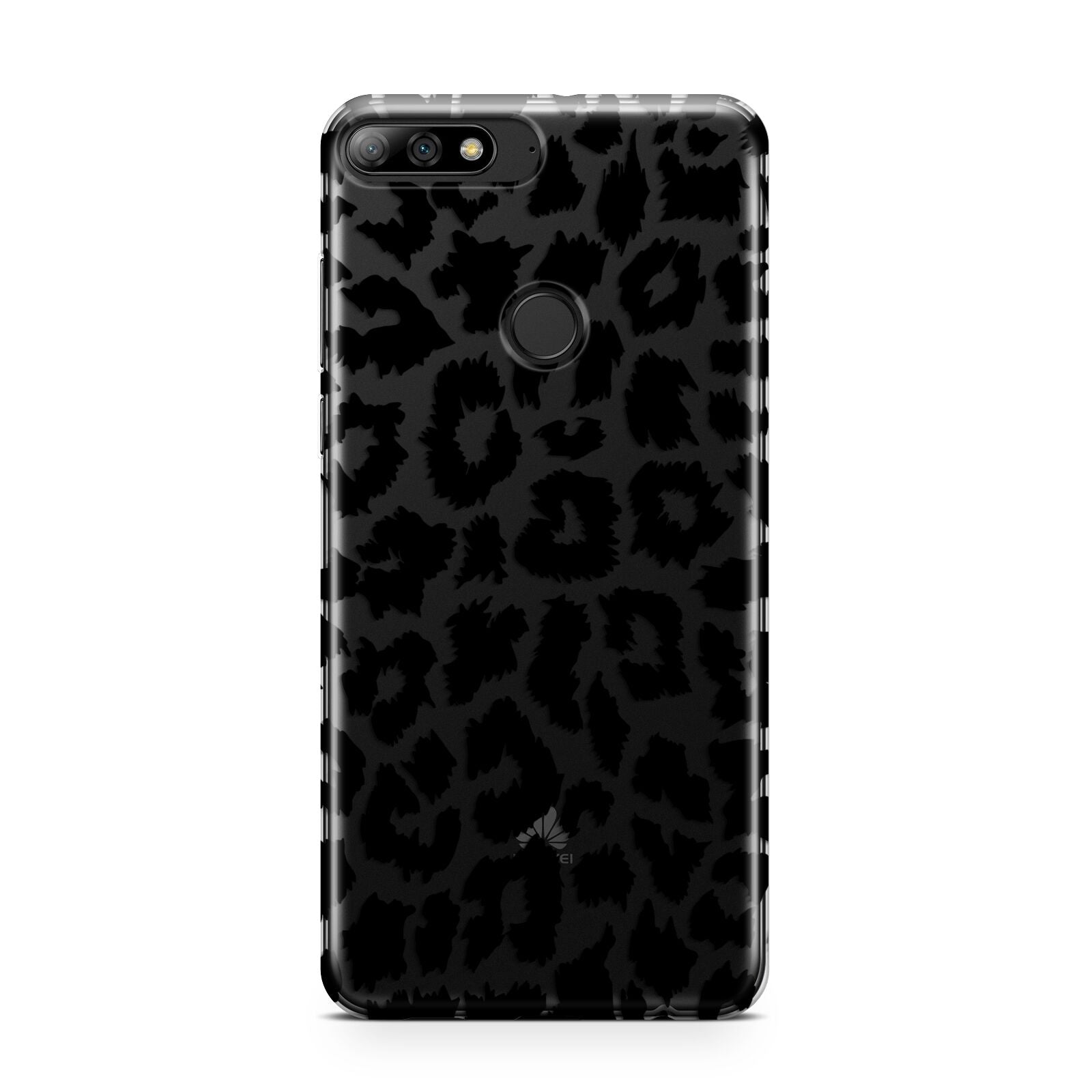 Black White Leopard Print Huawei Y7 2018