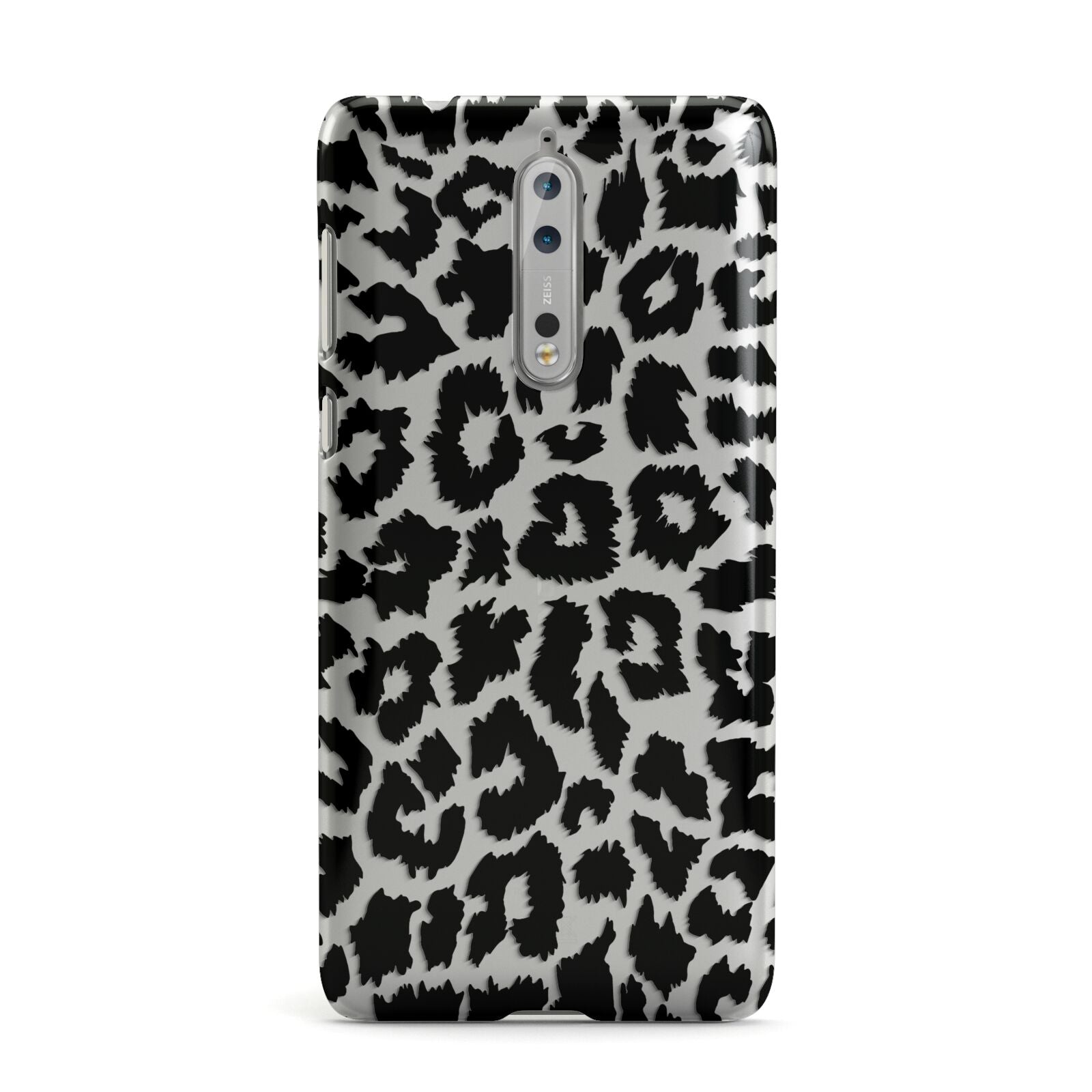 Black White Leopard Print Nokia Case