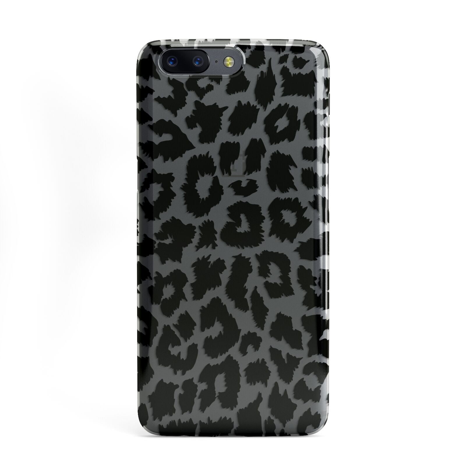 Black White Leopard Print OnePlus Case