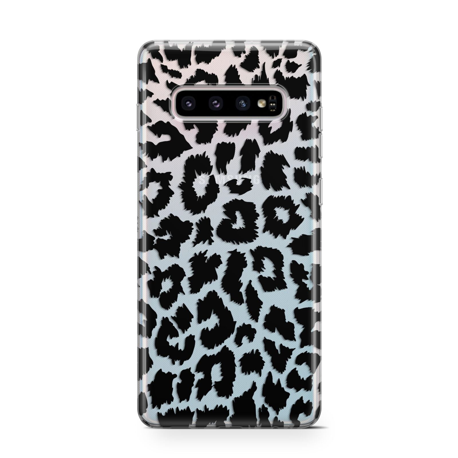 Black White Leopard Print Protective Samsung Galaxy Case