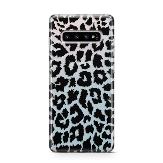 Black White Leopard Print Protective Samsung Galaxy Case