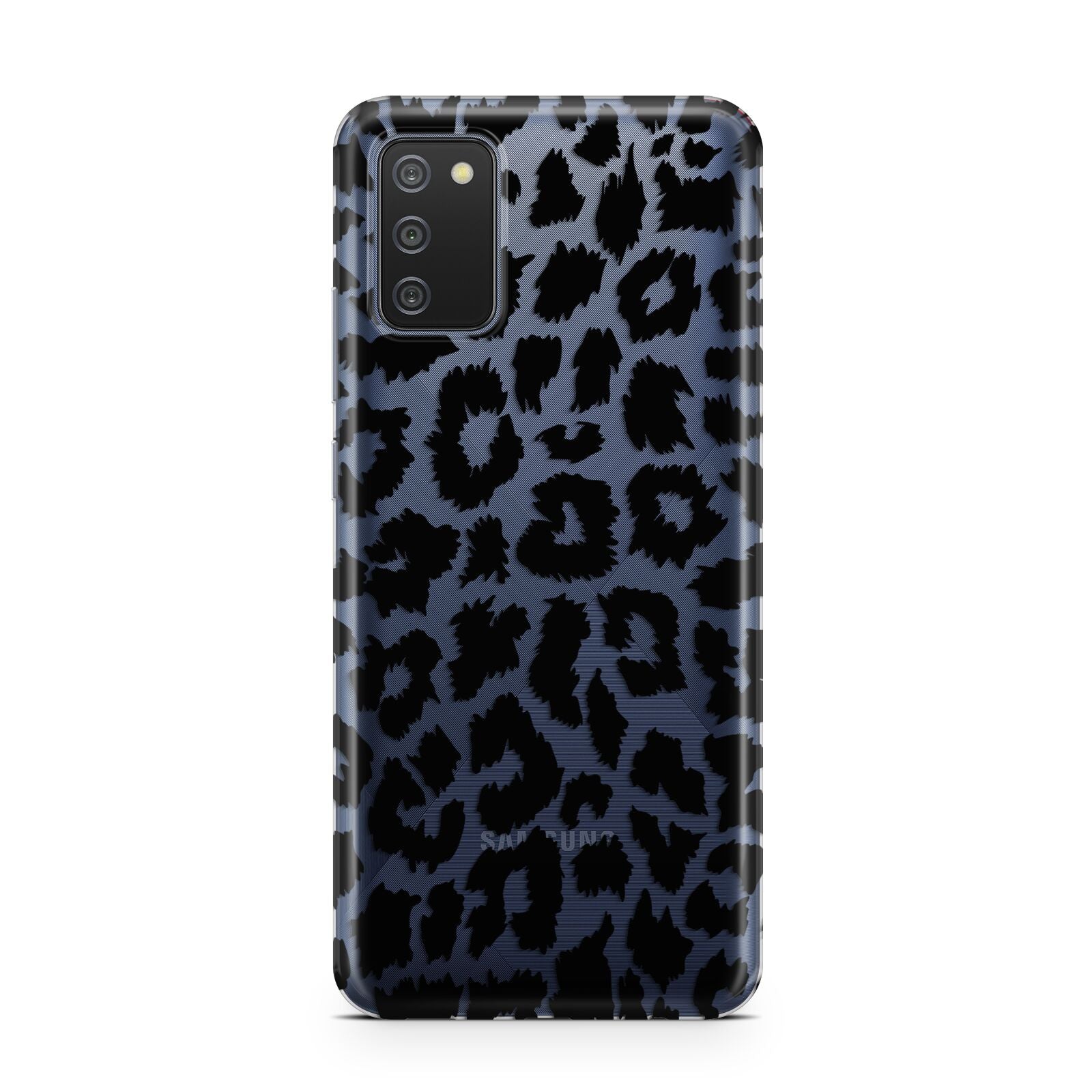 Black White Leopard Print Samsung A02s Case