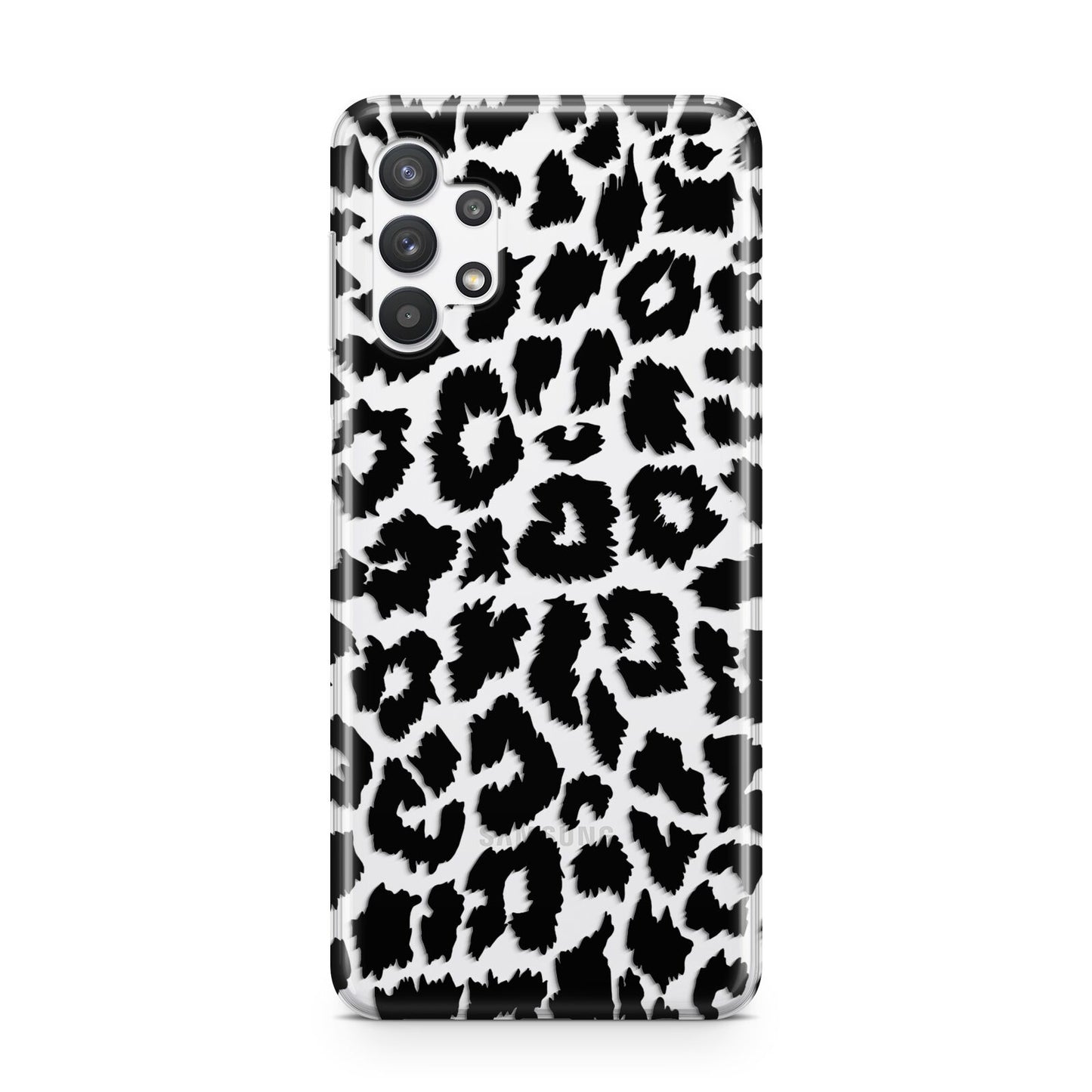 Black White Leopard Print Samsung A32 5G Case