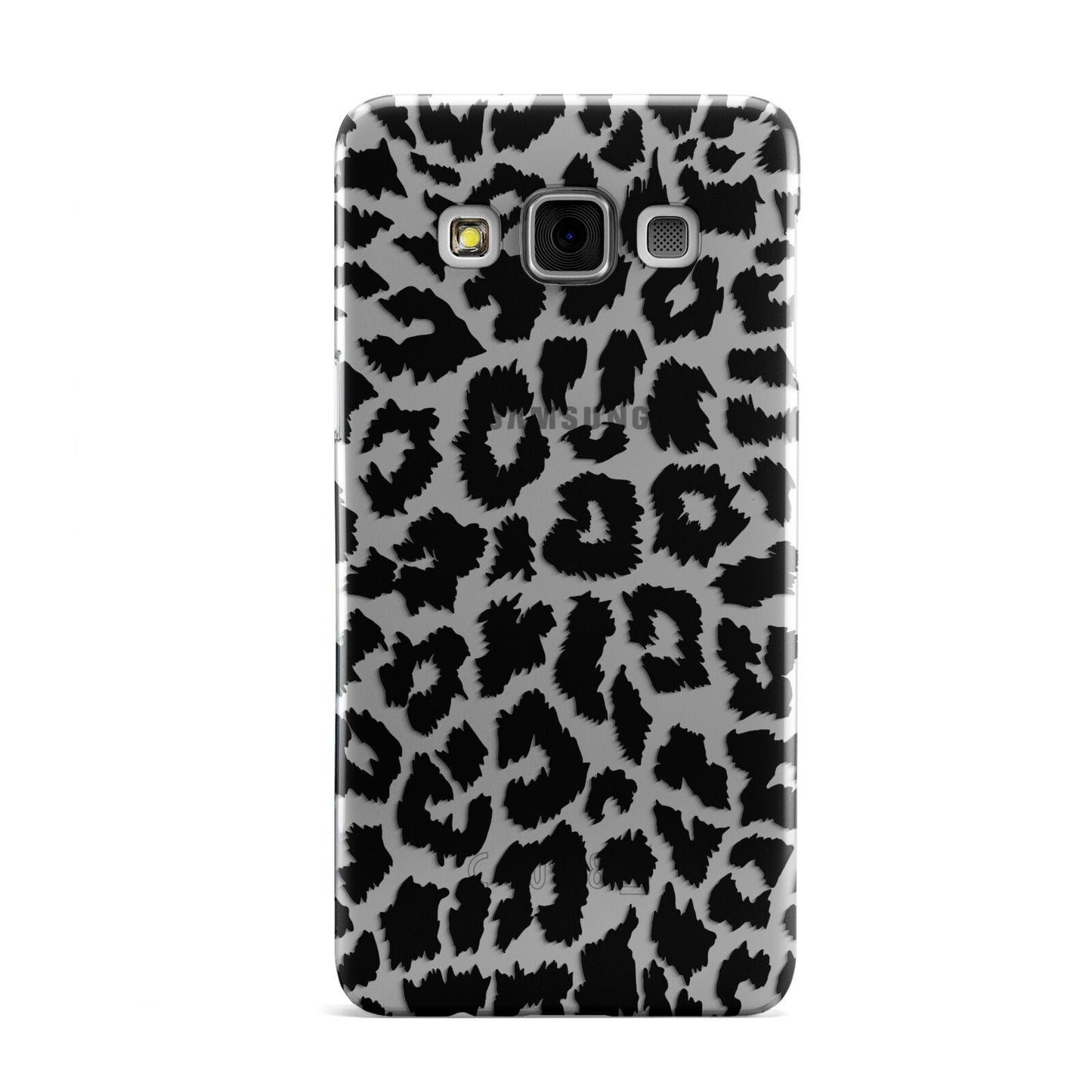 Black White Leopard Print Samsung Galaxy A3 Case